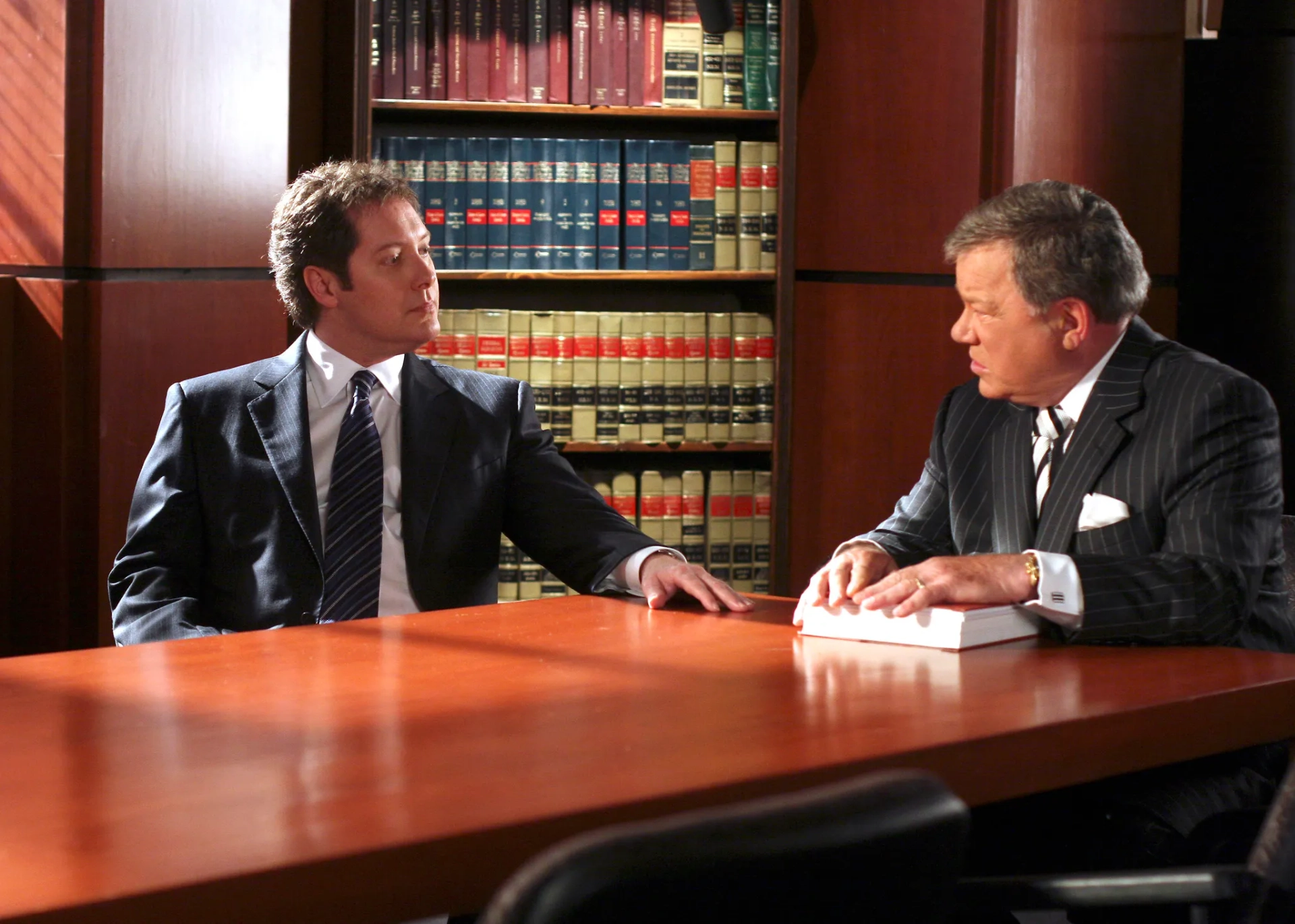 William Shatner and James Spader in Boston Legal (2004)