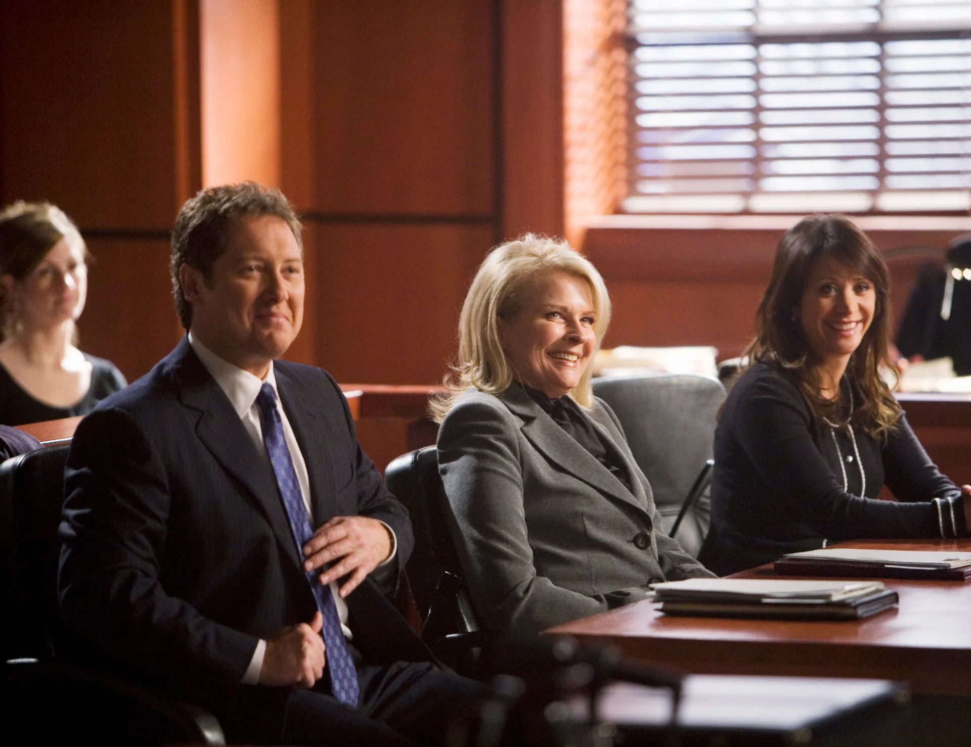 Candice Bergen, James Spader, and Cheri Oteri in Boston Legal (2004)