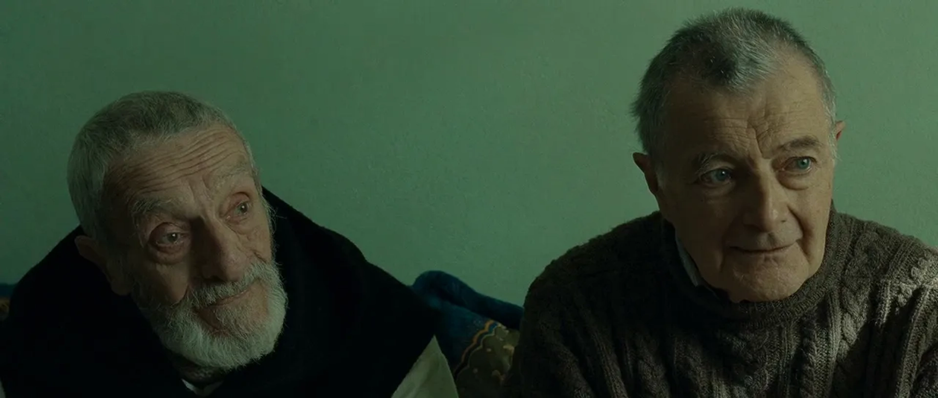 Jacques Herlin and Philippe Laudenbach in Of Gods and Men (2010)