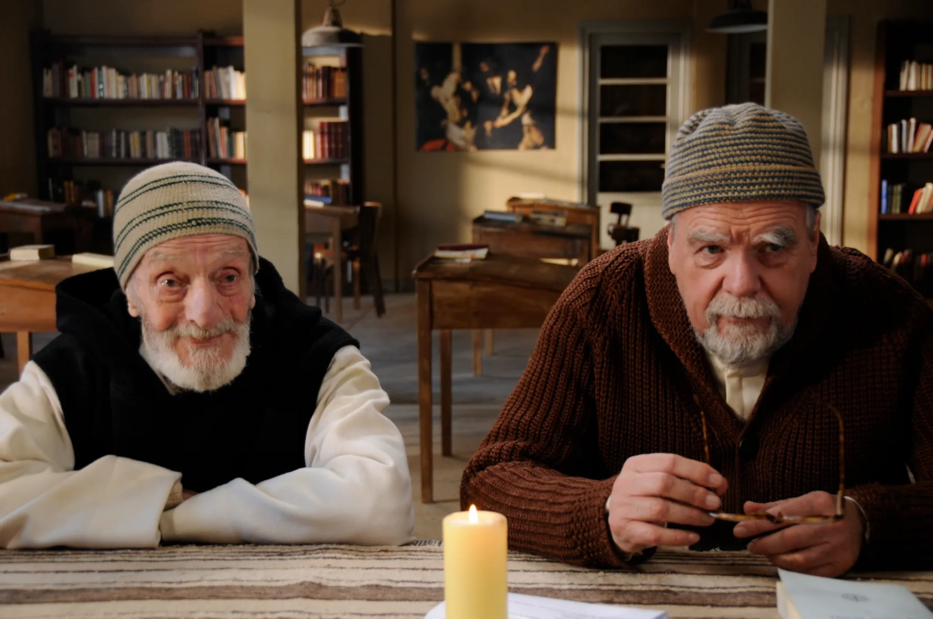 Michael Lonsdale and Jacques Herlin in Of Gods and Men (2010)