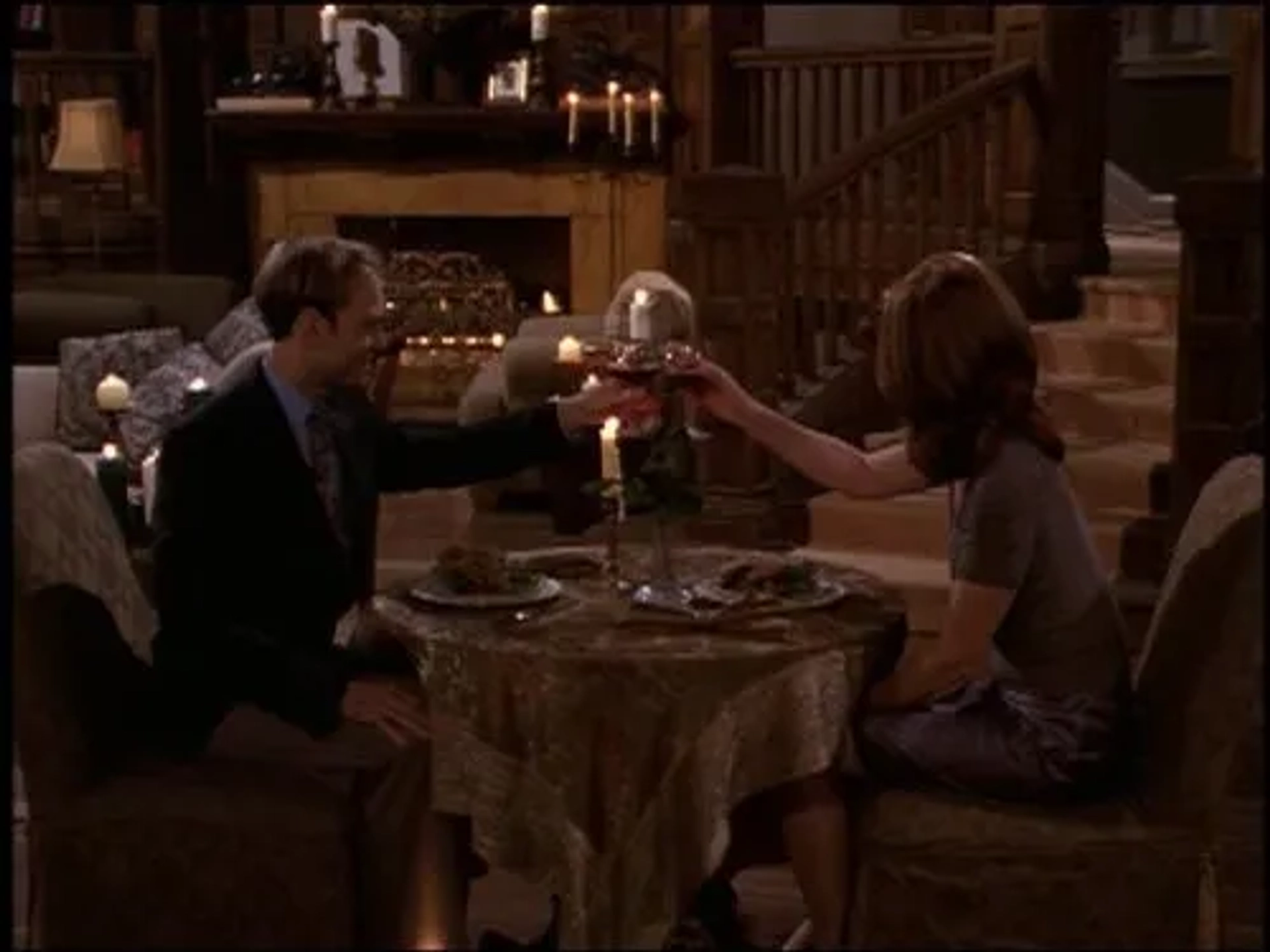 David Hyde Pierce and Jane Leeves in Frasier (1993)
