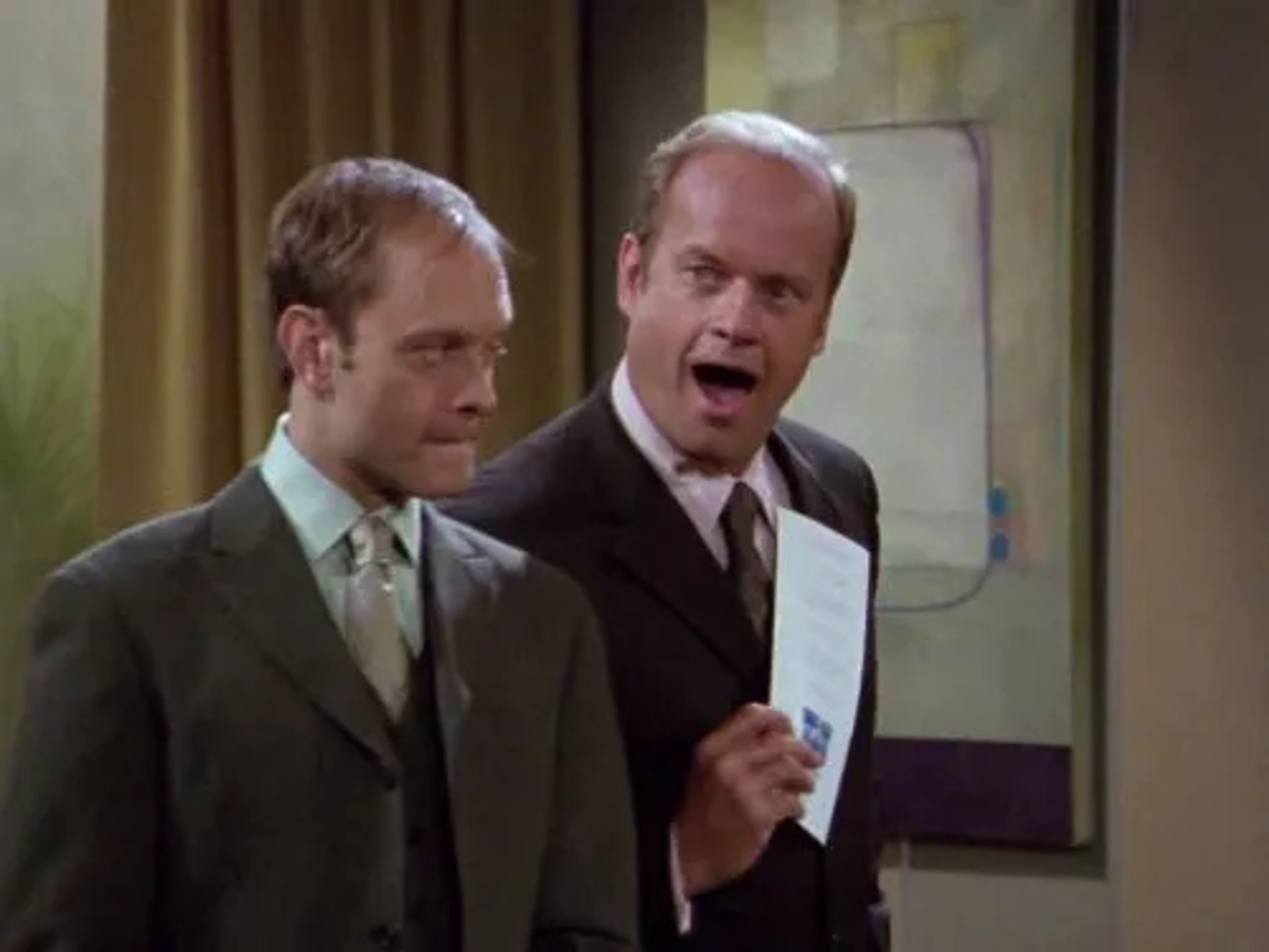 Kelsey Grammer and David Hyde Pierce in Frasier (1993)