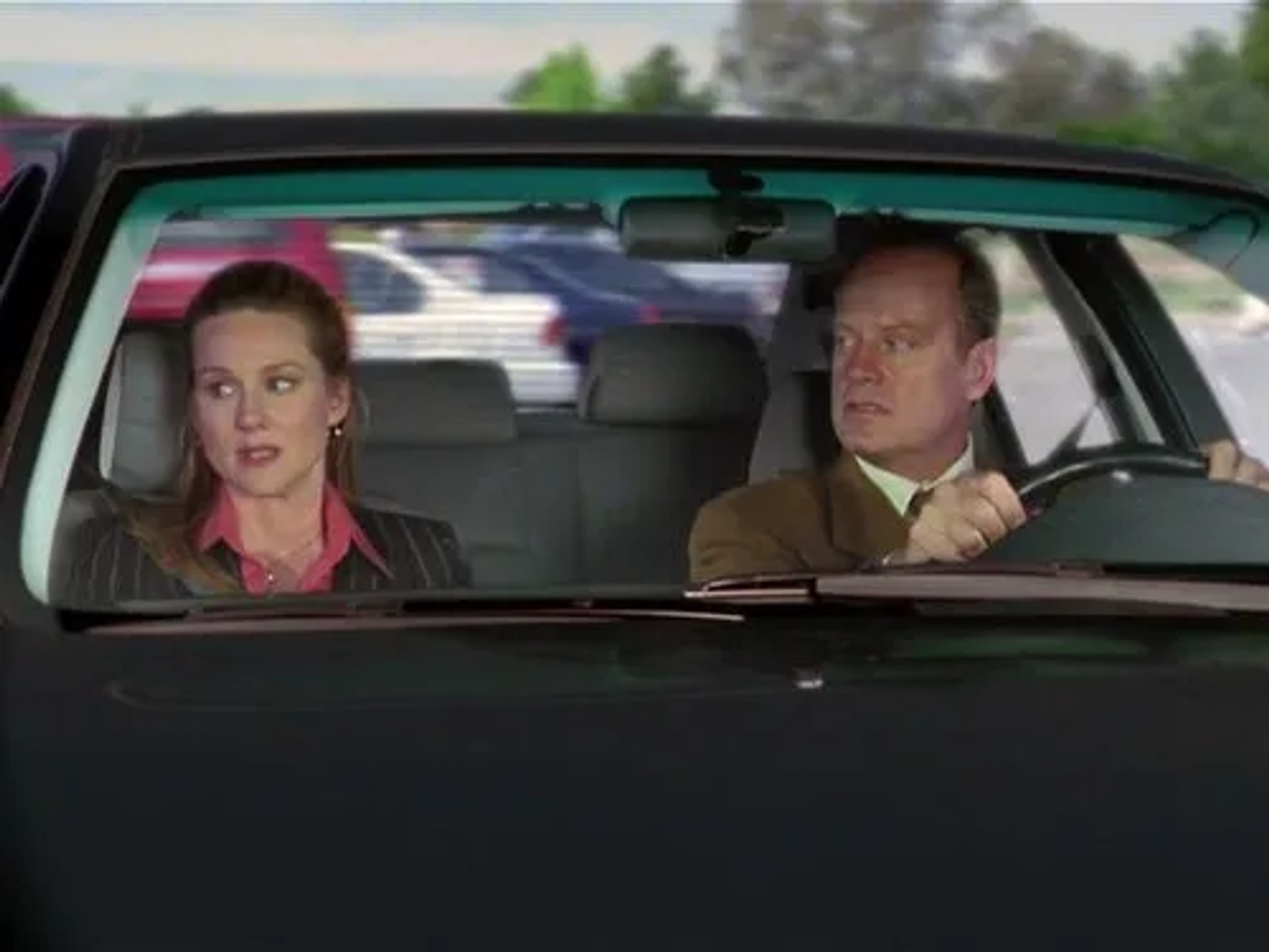 Kelsey Grammer and Laura Linney in Frasier (1993)