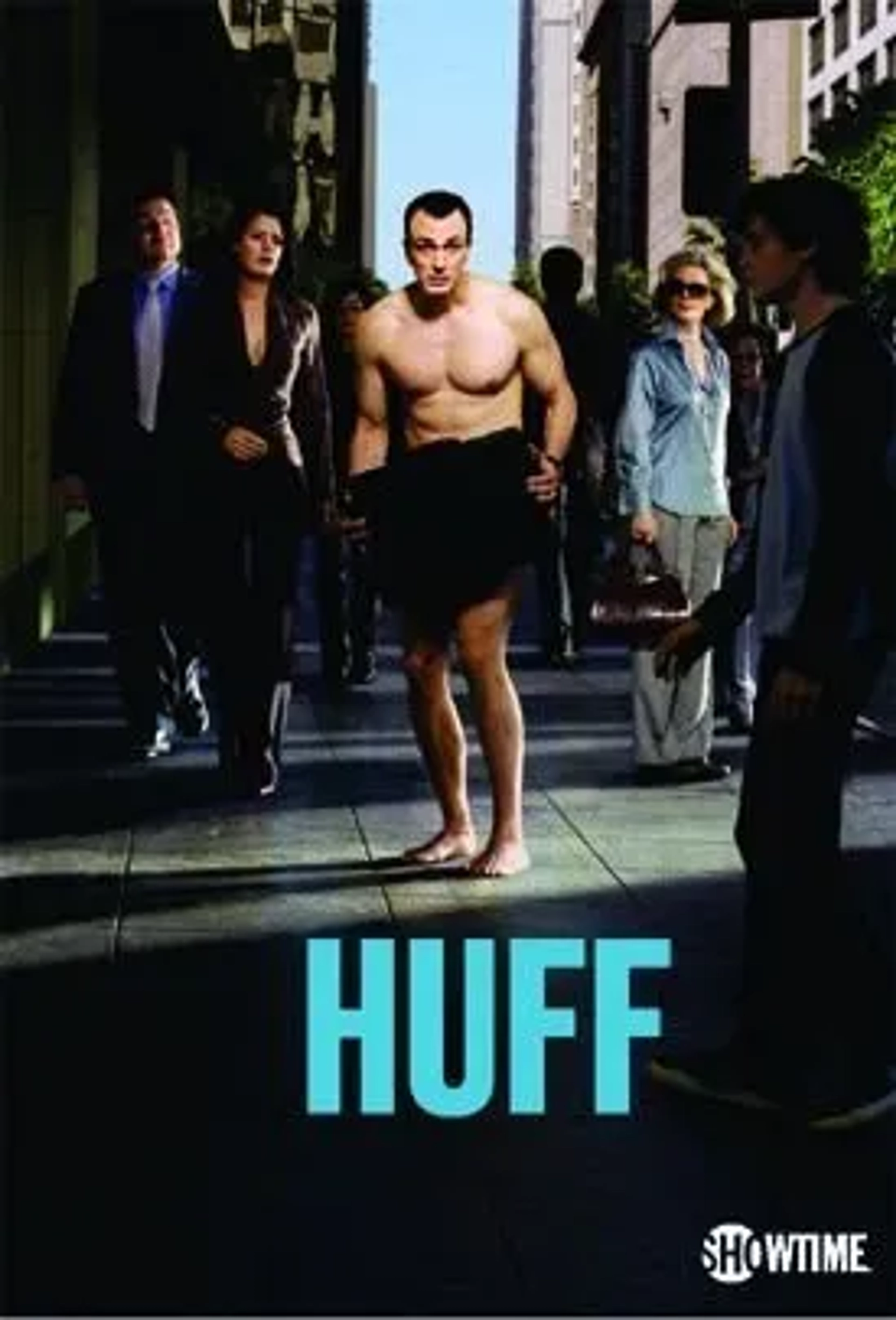 Hank Azaria, Blythe Danner, Oliver Platt, Paget Brewster, and Anton Yelchin in Huff (2004)