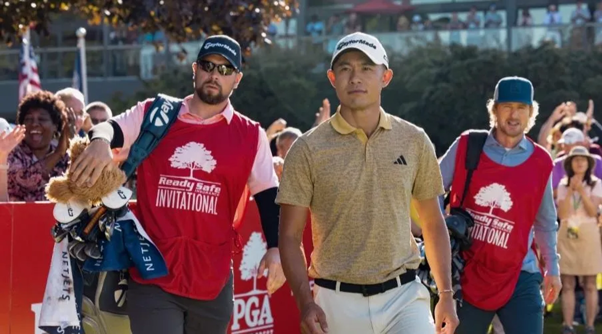 Owen Wilson and Collin Morikawa in Stick (2025)