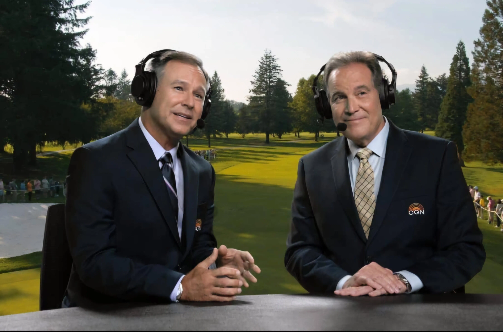 Jim Nantz and Trevor Immelman in Stick (2025)