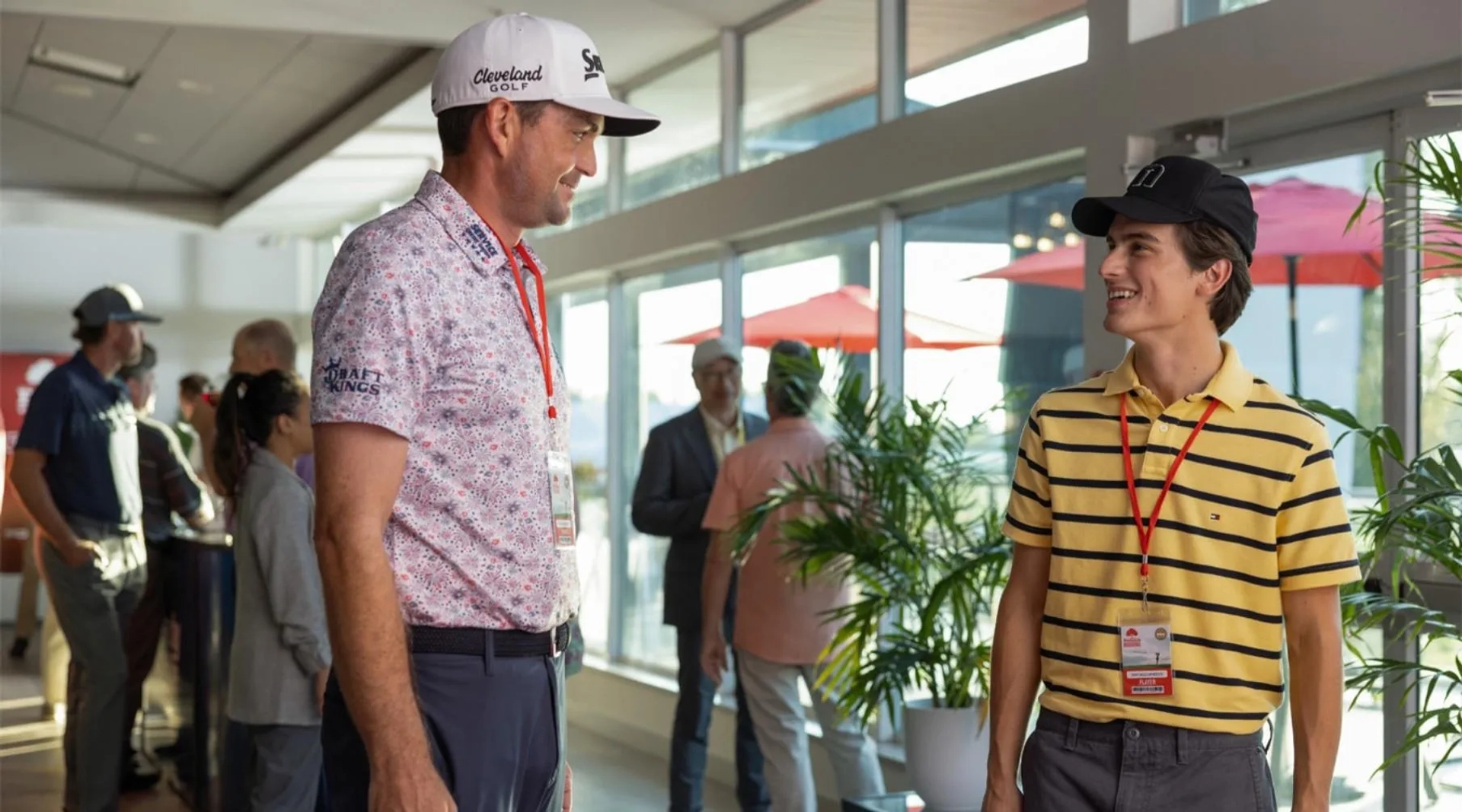 Keegan Bradley and Peter Dager in Stick (2025)