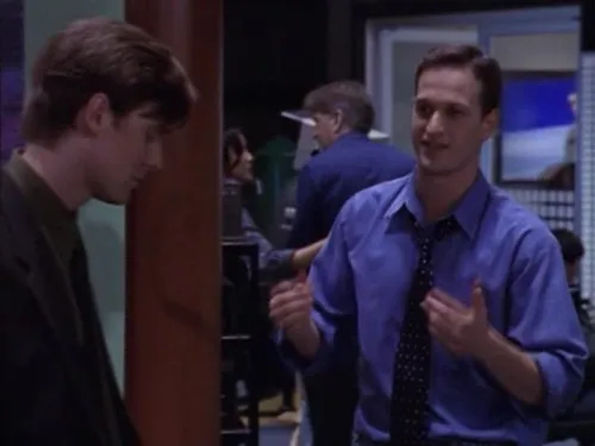 Josh Charles and Peter Krause in Sports Night (1998)