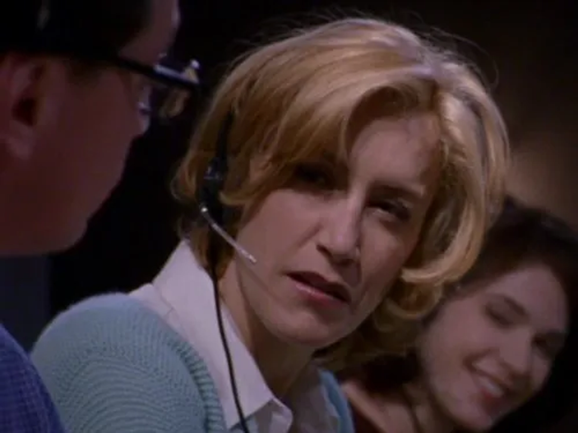 Felicity Huffman, Sabrina Lloyd, and Joshua Malina in Sports Night (1998)