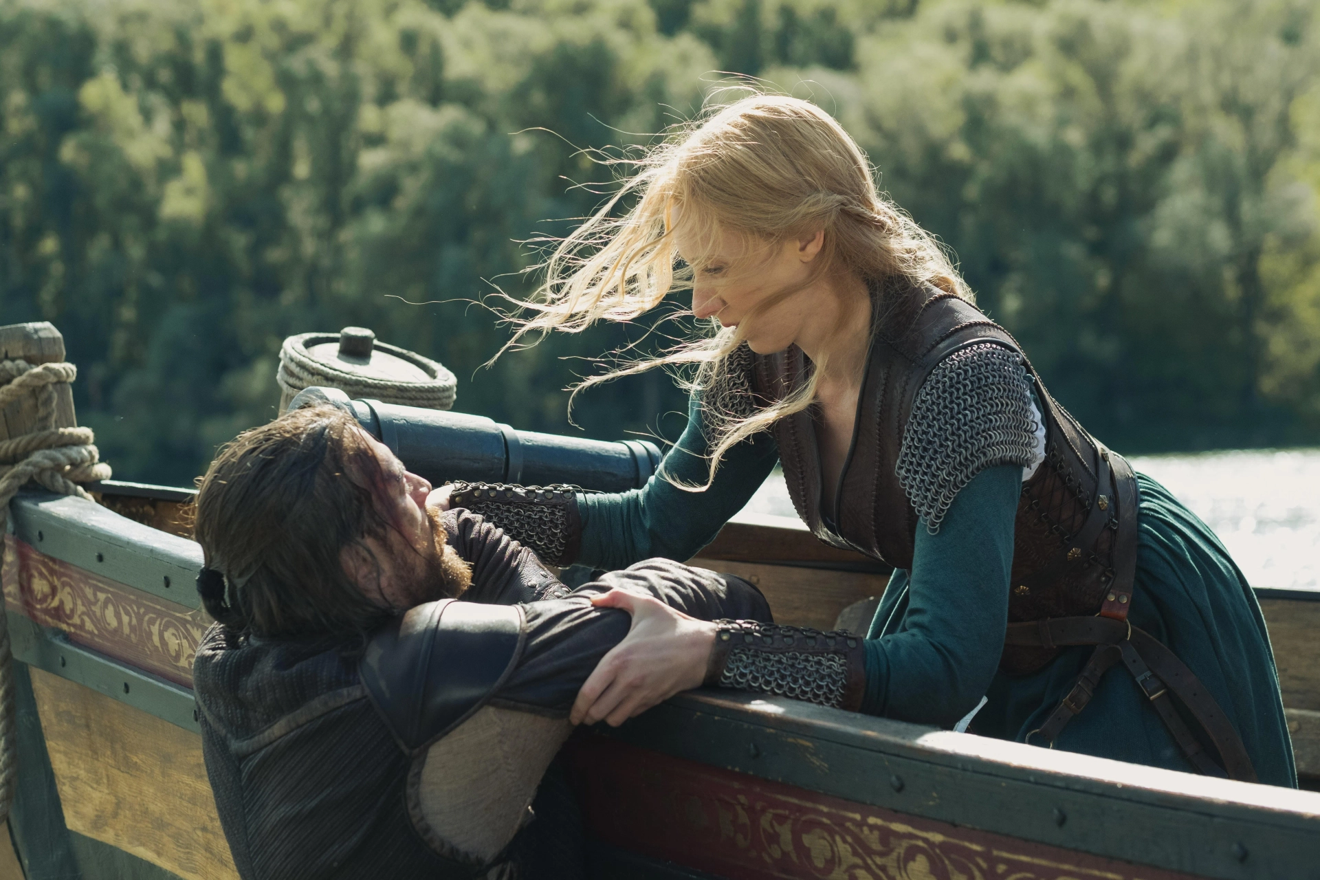 Gellért L. Kádár and Vivien Rujder in Rise of the Raven (2024)
