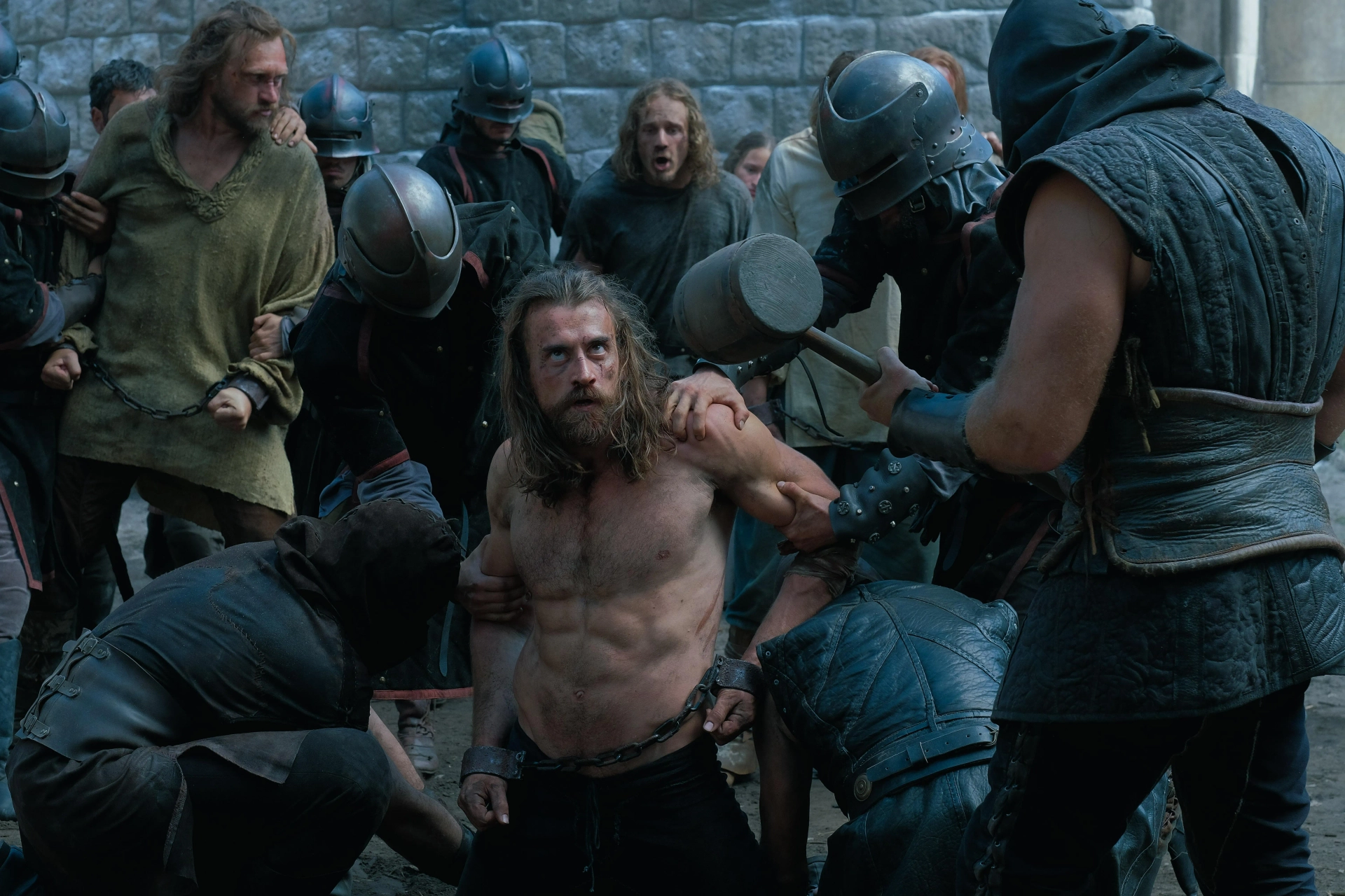 Gellért L. Kádár, Áron Forrai, and László Mátray in Rise of the Raven (2024)