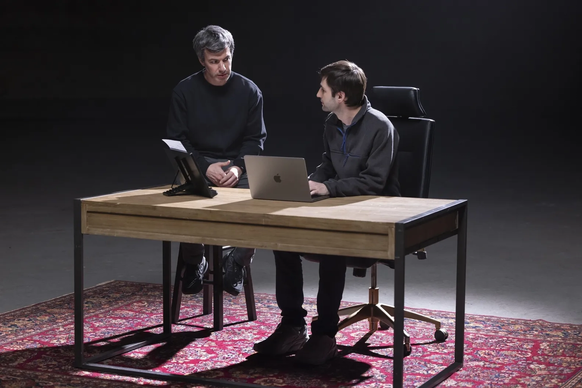 Nathan Fielder and Alexander Leiss in The Rehearsal (2022)