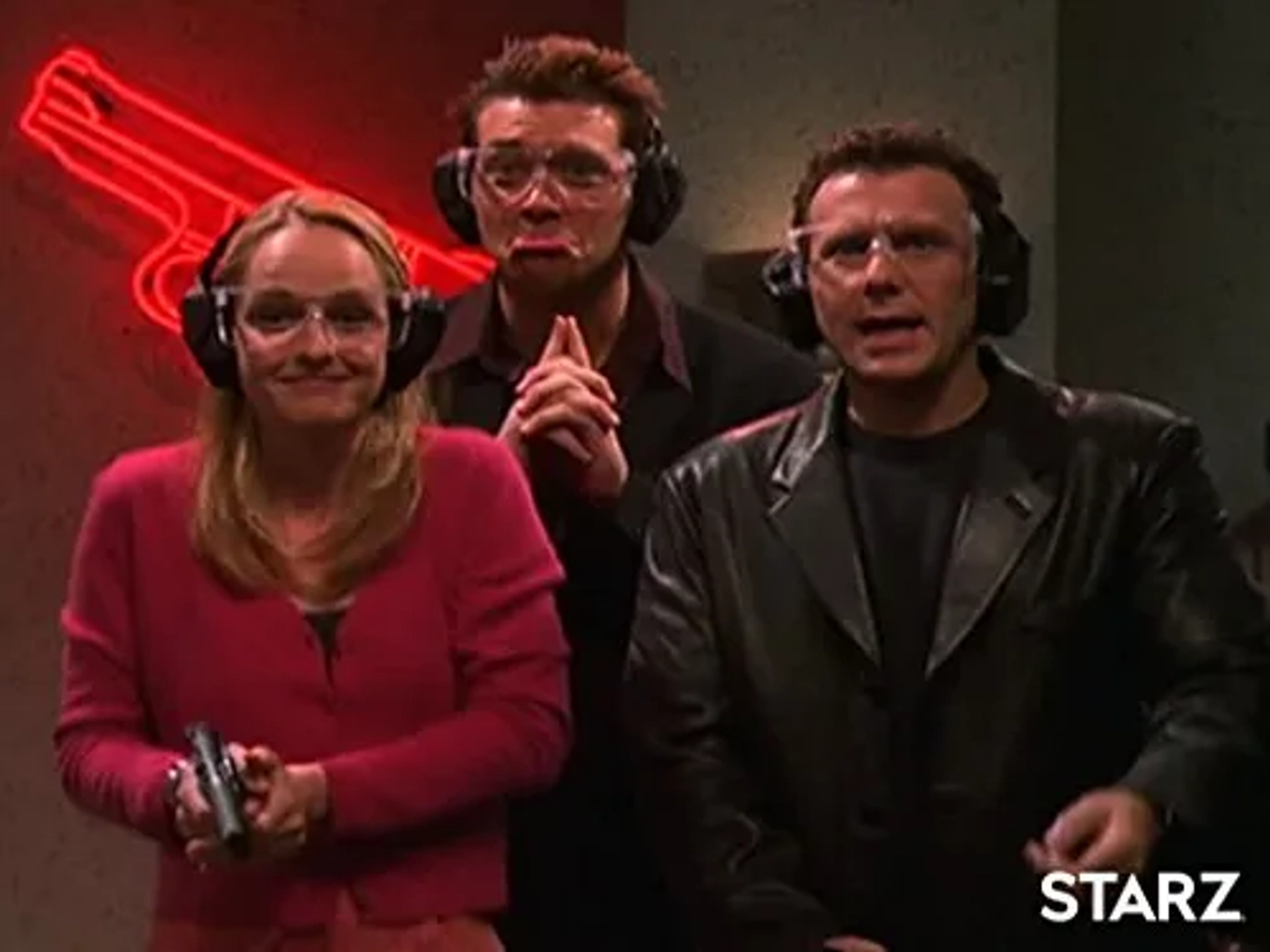 Helen Hunt, Paul Reiser, and Craig Bierko in Mad About You (1992)