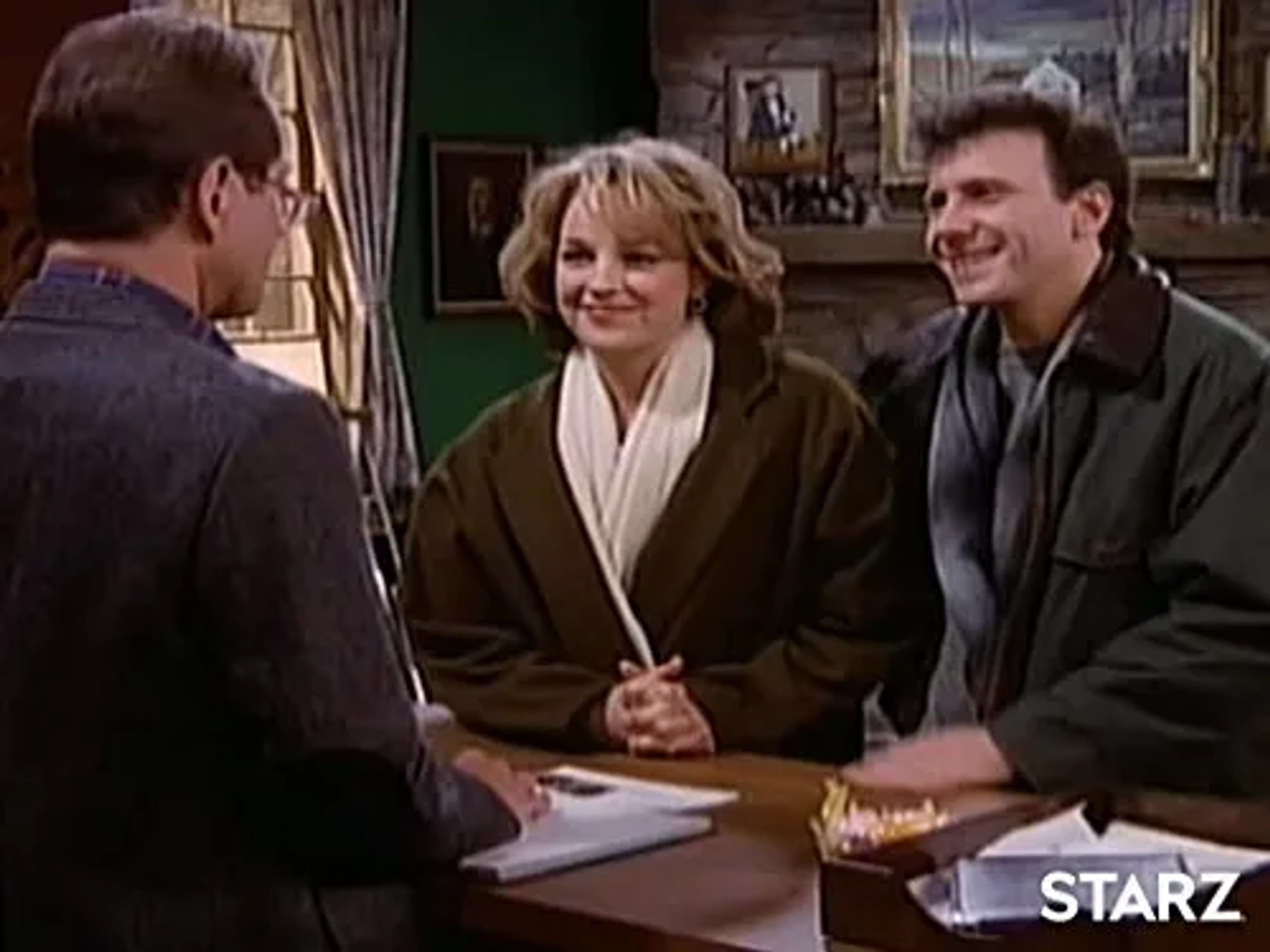 Helen Hunt, Paul Reiser, and Murphy Dunne in Mad About You (1992)