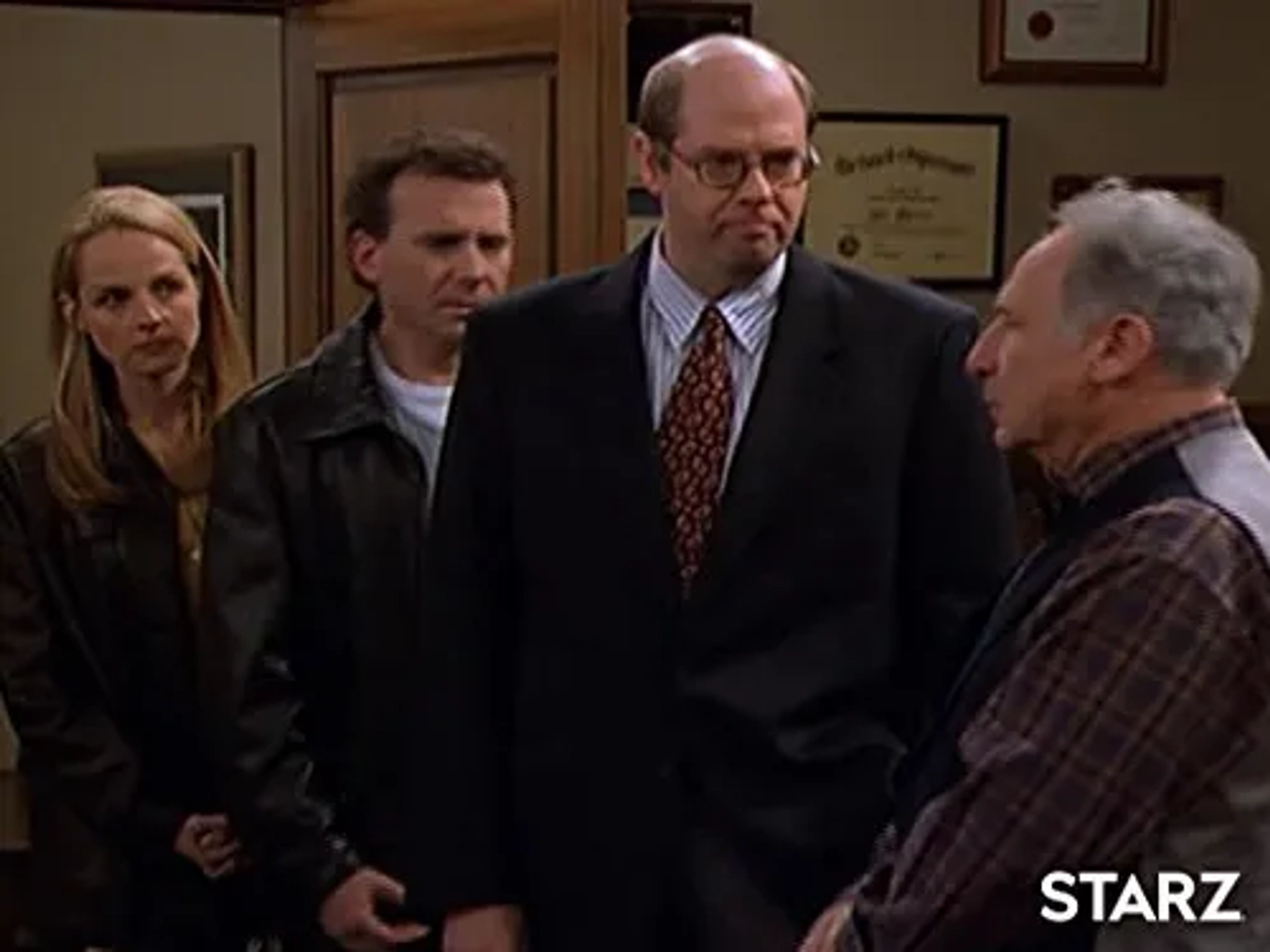 Helen Hunt, Mel Brooks, Paul Reiser, and Stephen Tobolowsky in Mad About You (1992)