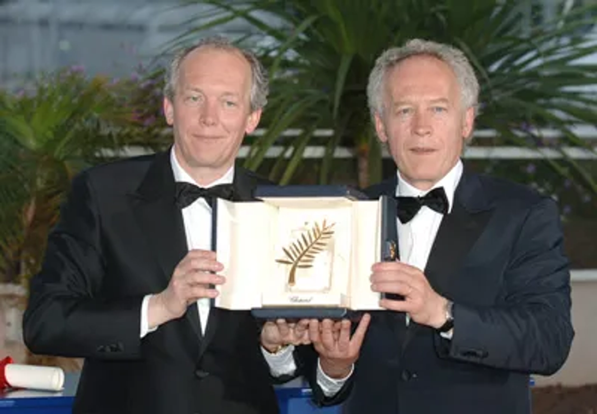 Jean-Pierre Dardenne and Luc Dardenne at an event for The Child (2005)