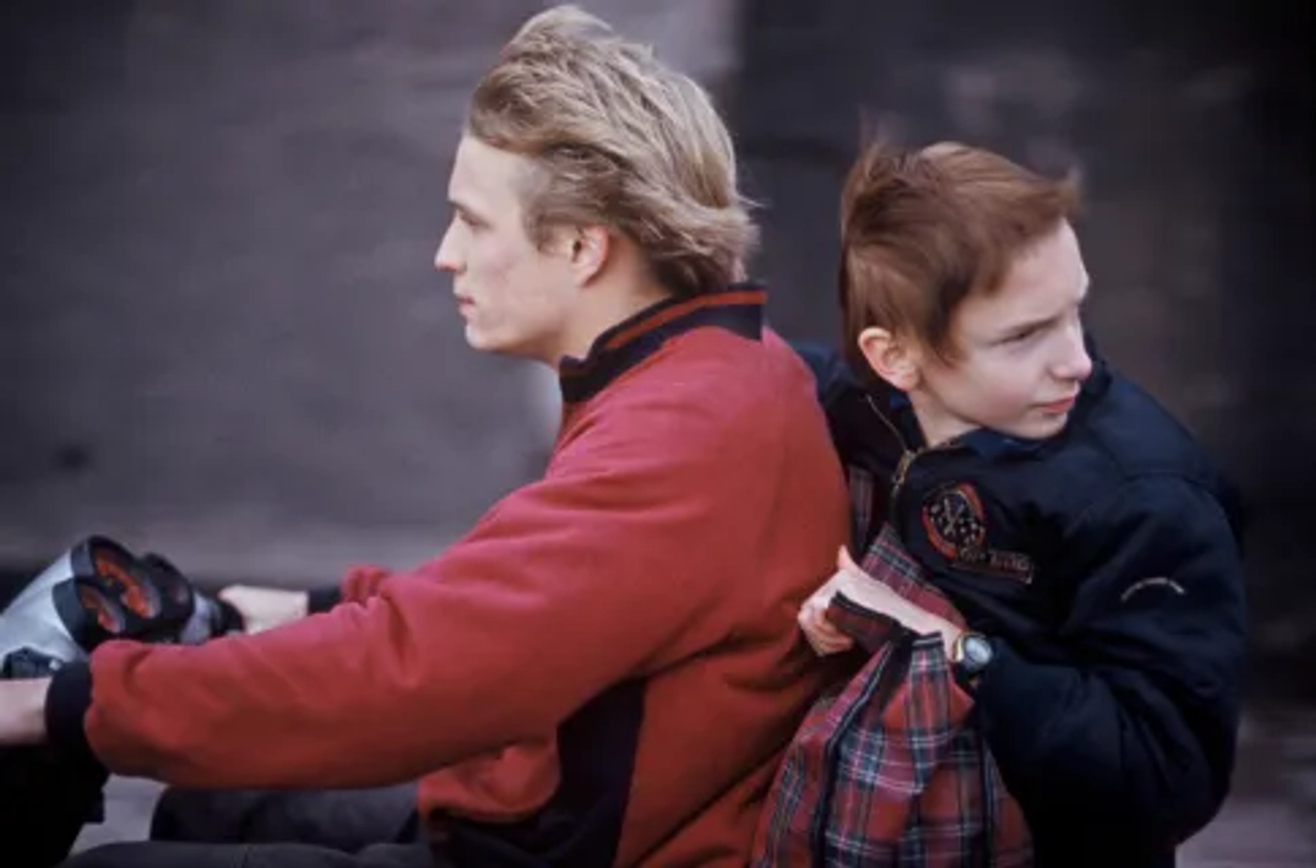 Jérémie Renier and Jérémie Segard in The Child (2005)