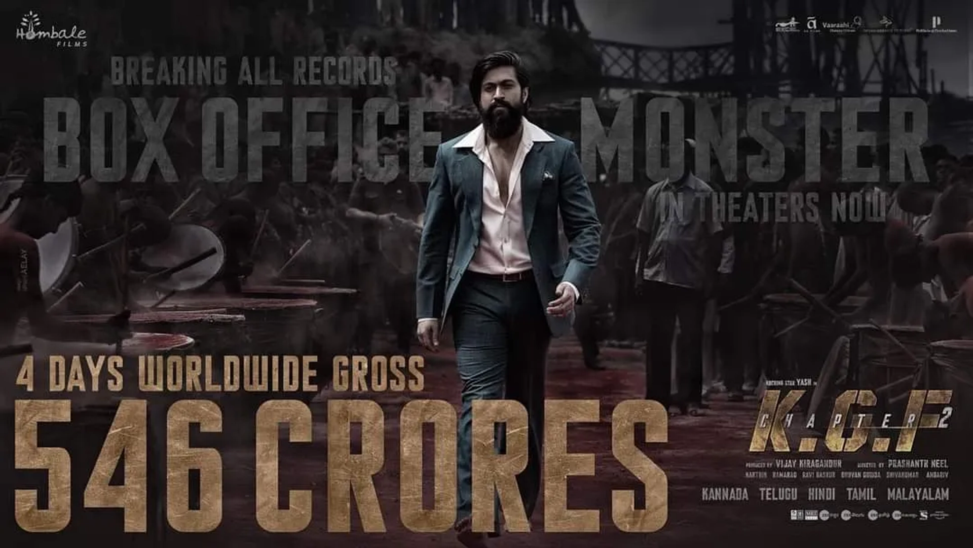 Yash in K.G.F: Chapter 2 (2022)