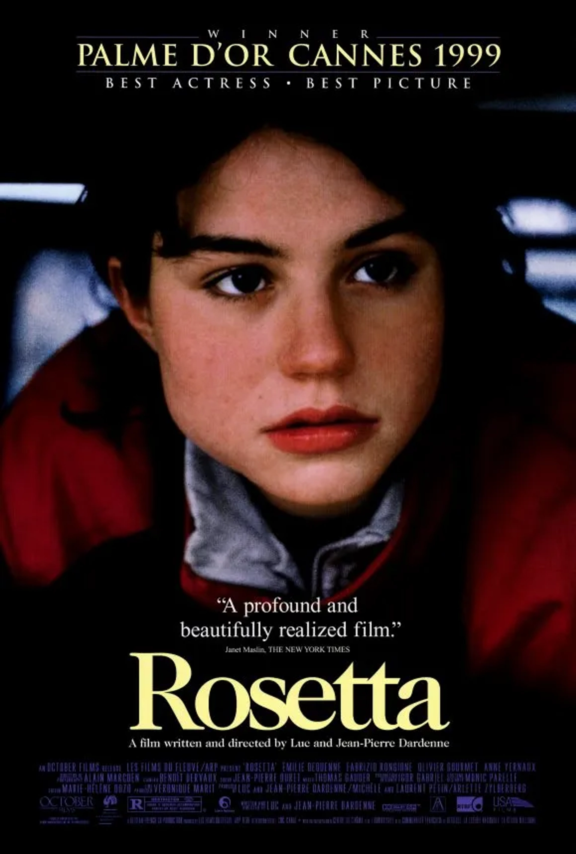 Émilie Dequenne in Rosetta (1999)