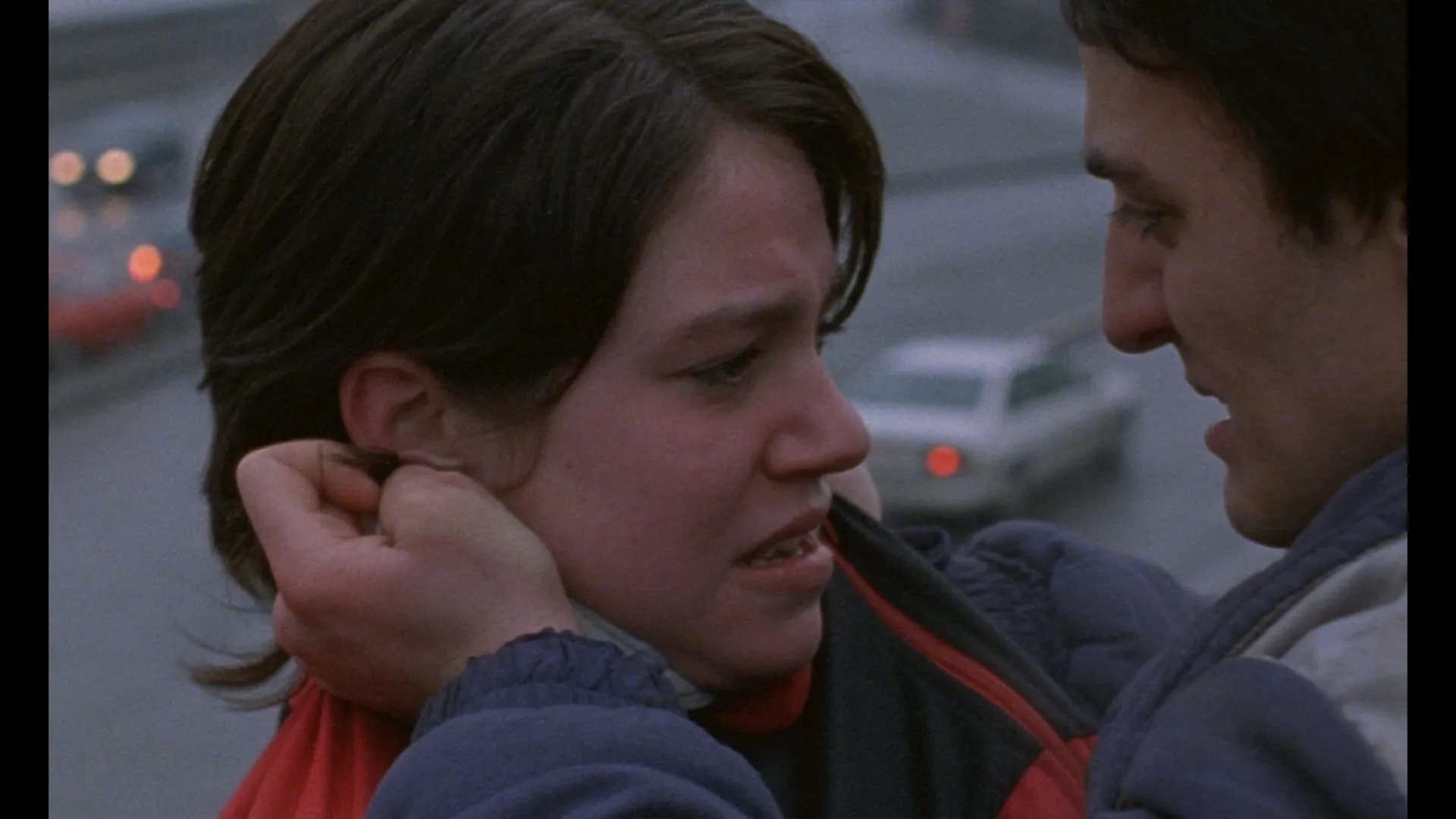 Émilie Dequenne and Fabrizio Rongione in Rosetta (1999)