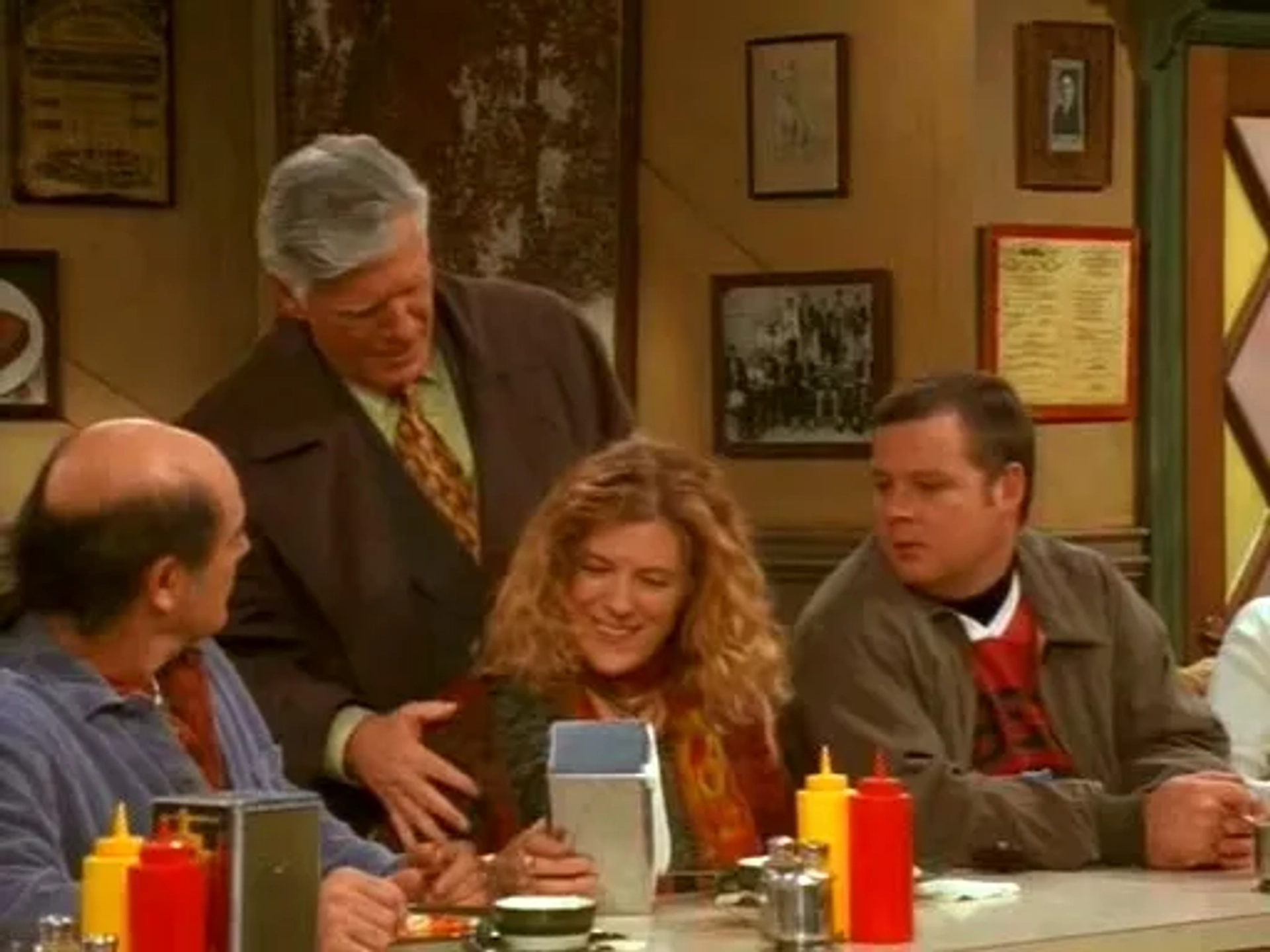 Mimi Kennedy, Joel Murray, Alan Rachins, and Mitchell Ryan in Dharma & Greg (1997)