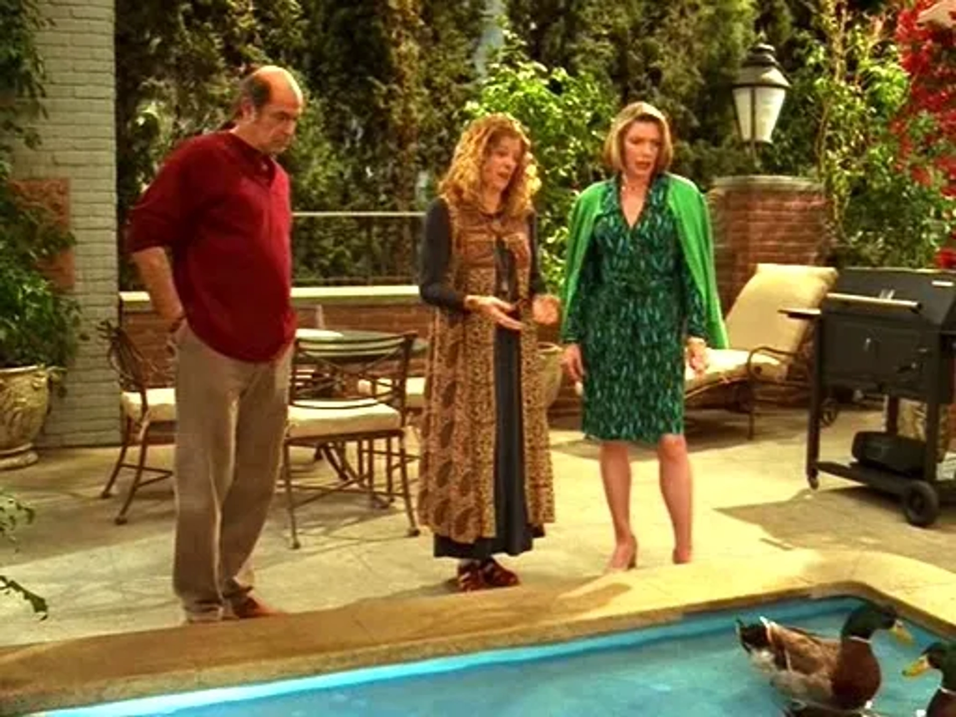 Mimi Kennedy, Alan Rachins, and Susan Sullivan in Dharma & Greg (1997)