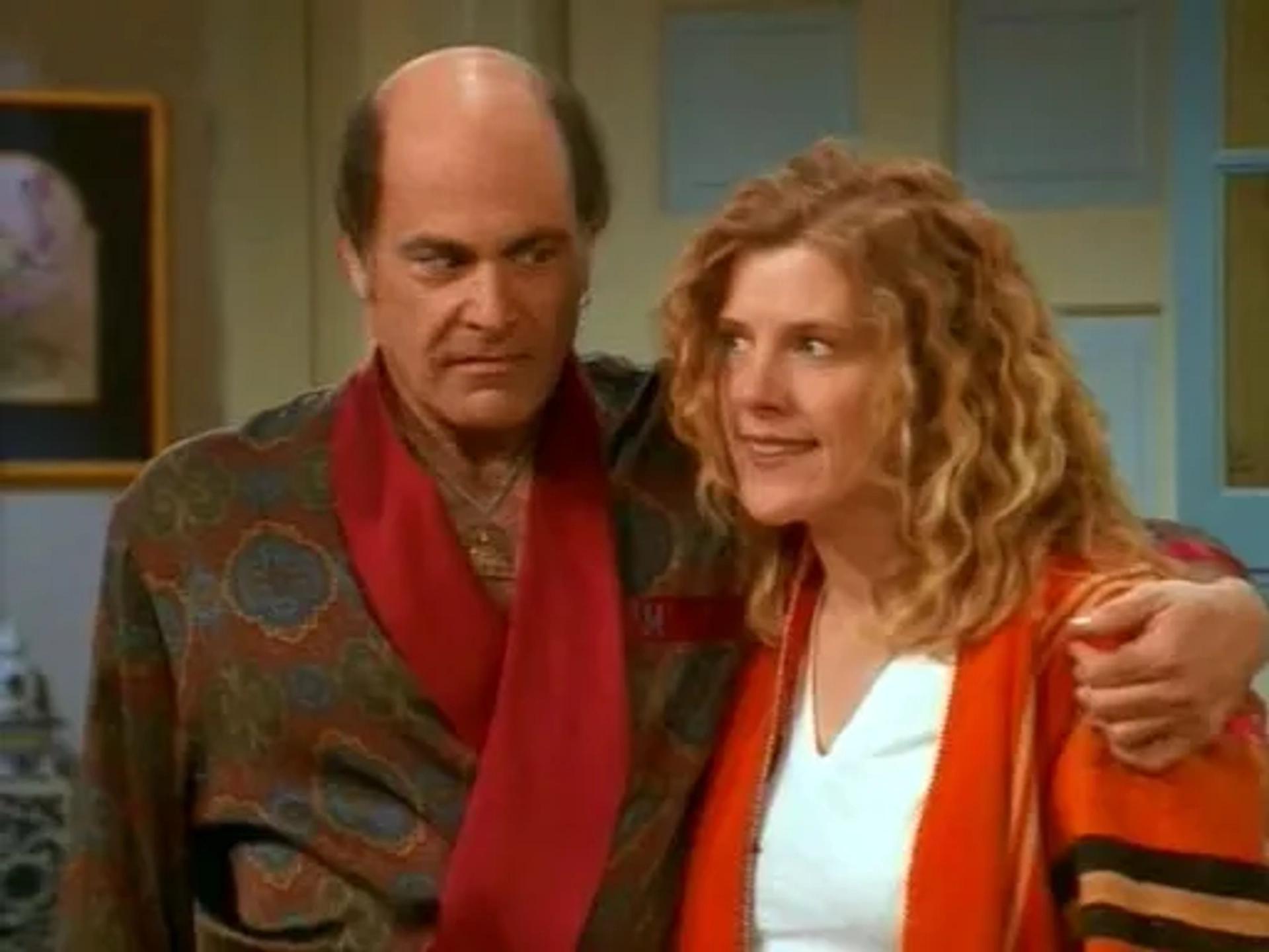 Mimi Kennedy and Alan Rachins in Dharma & Greg (1997)