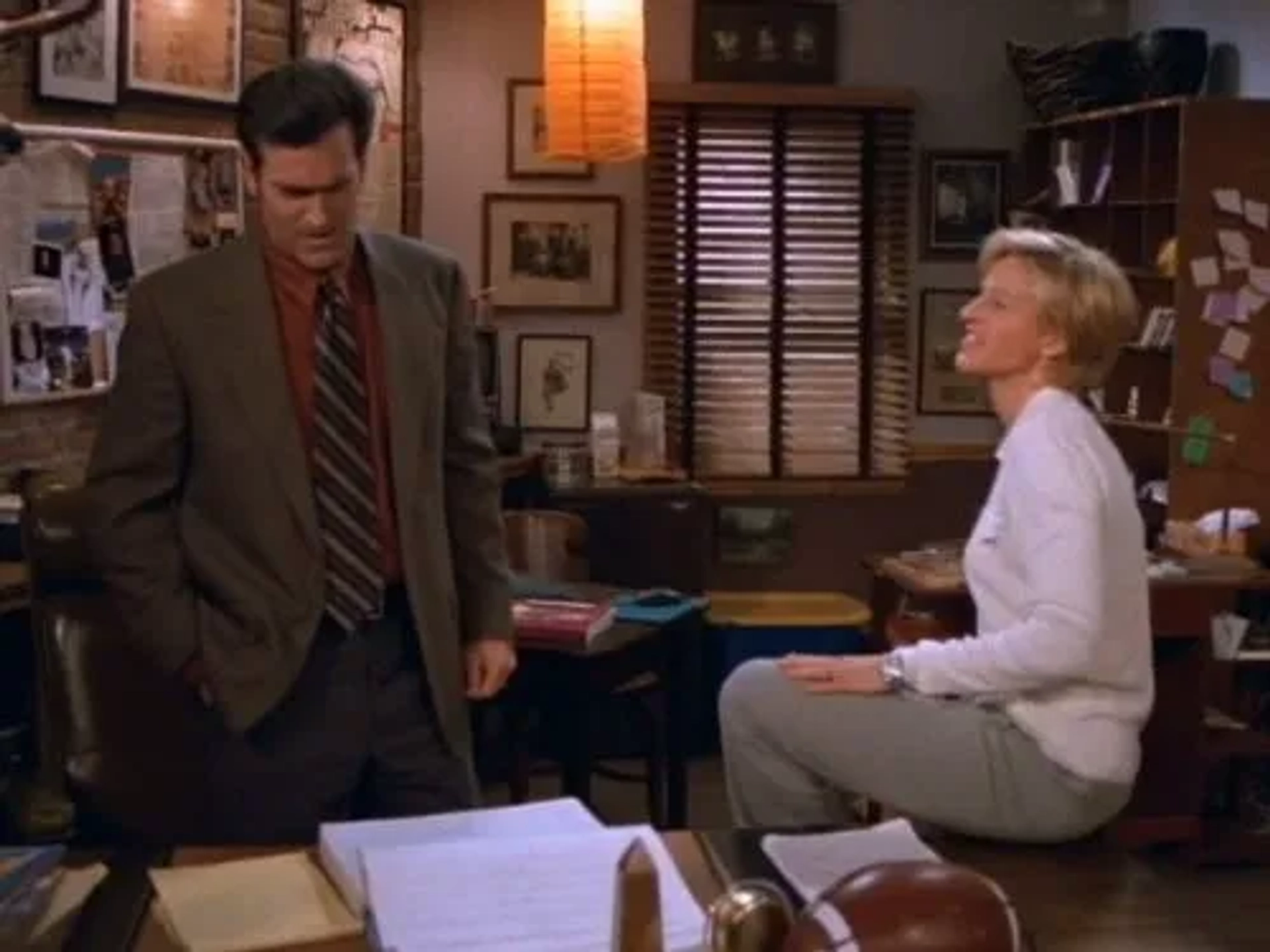 Ellen DeGeneres and Bruce Campbell in Ellen (1994)