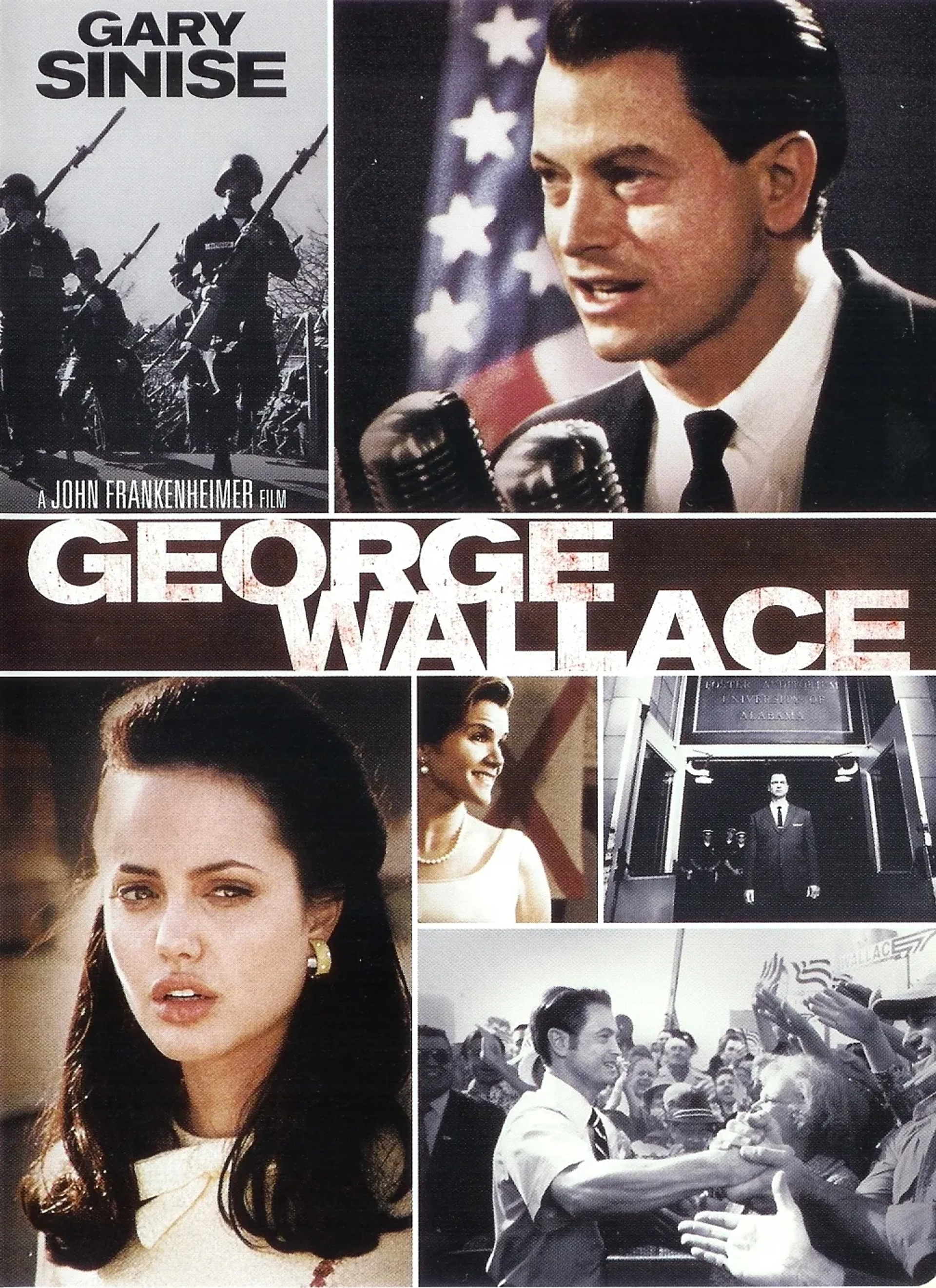 Gary Sinise, Angelina Jolie, and Mare Winningham in George Wallace (1997)