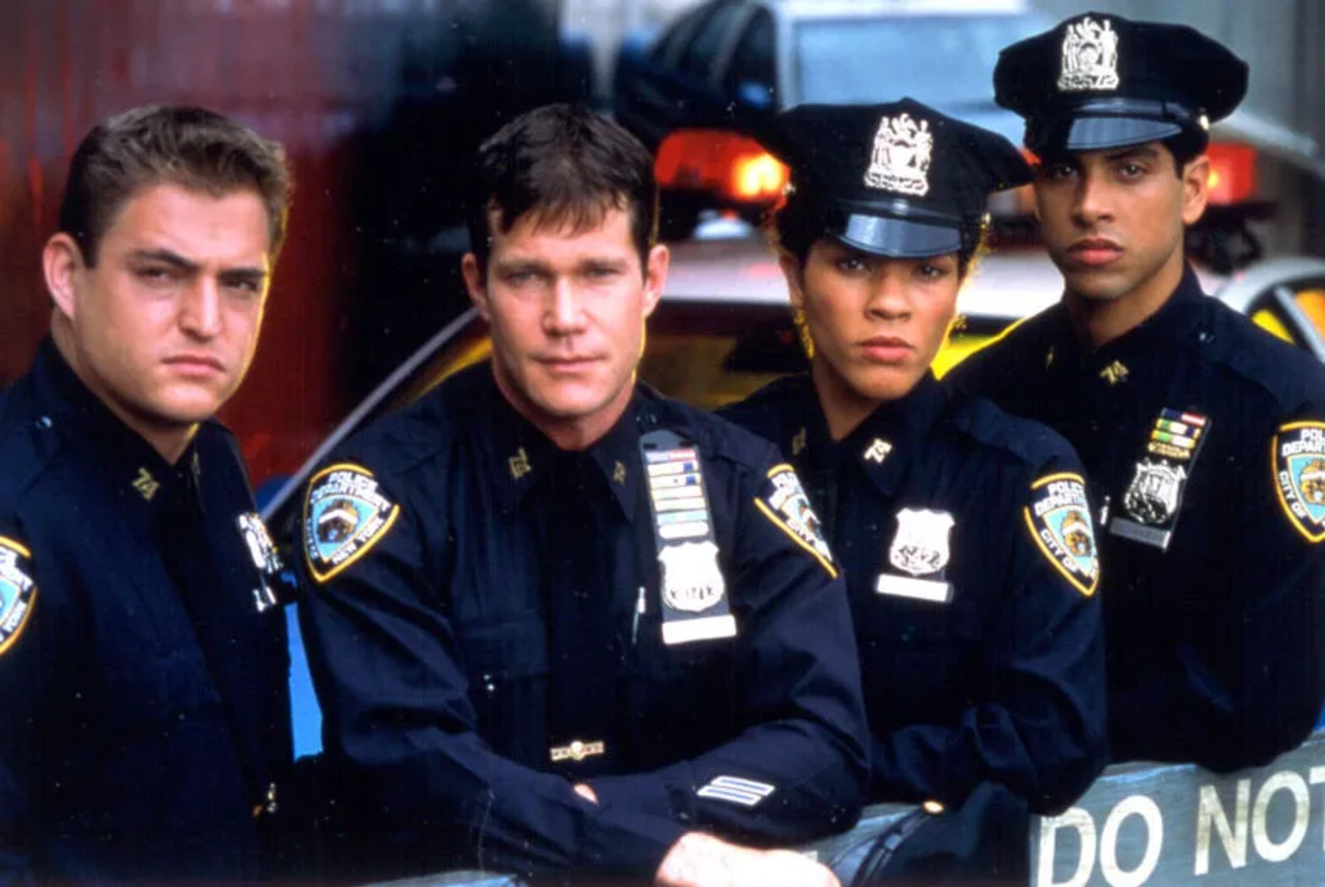 Michael DeLuise, Adam Rodriguez, Klea Scott, and Dylan Walsh in Brooklyn South (1997)