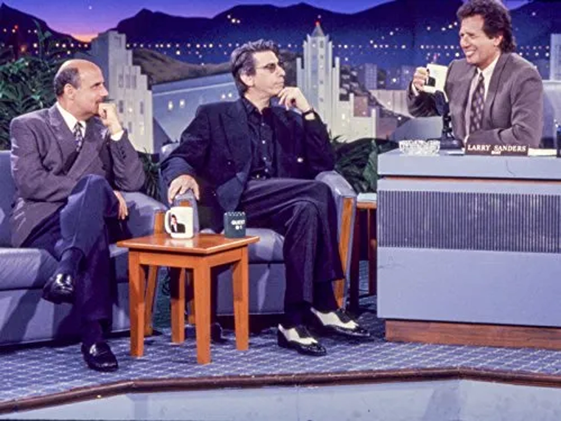 Jeffrey Tambor, Richard Belzer, and Garry Shandling in The Larry Sanders Show (1992)