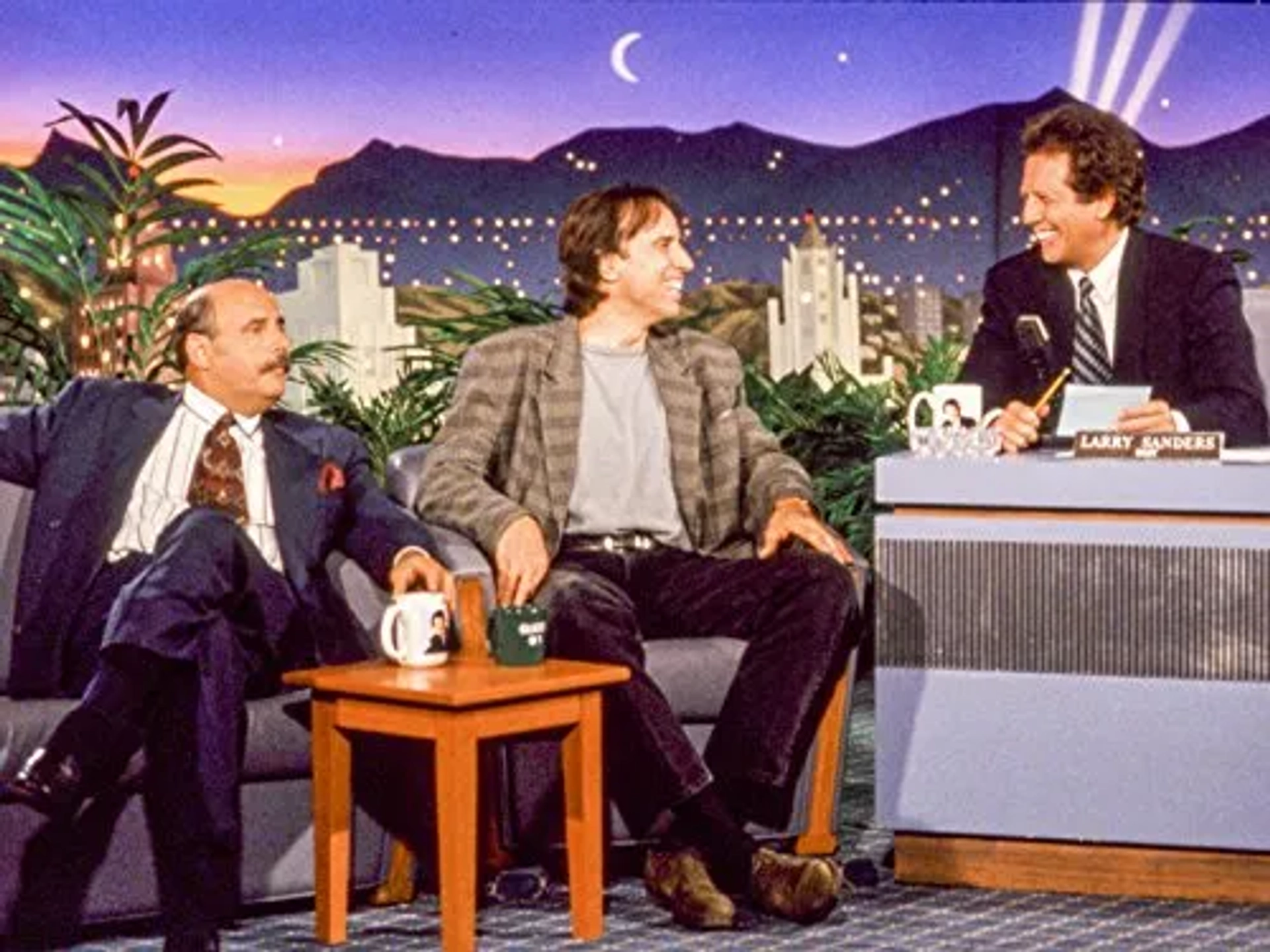 Jeffrey Tambor, Kevin Nealon, and Garry Shandling in The Larry Sanders Show (1992)