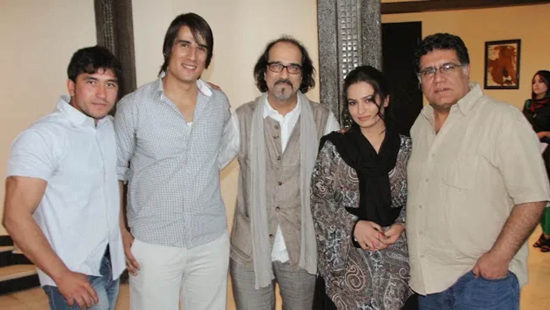 Siddiq Barmak and Marina Golbahari at an event for Osama (2003)