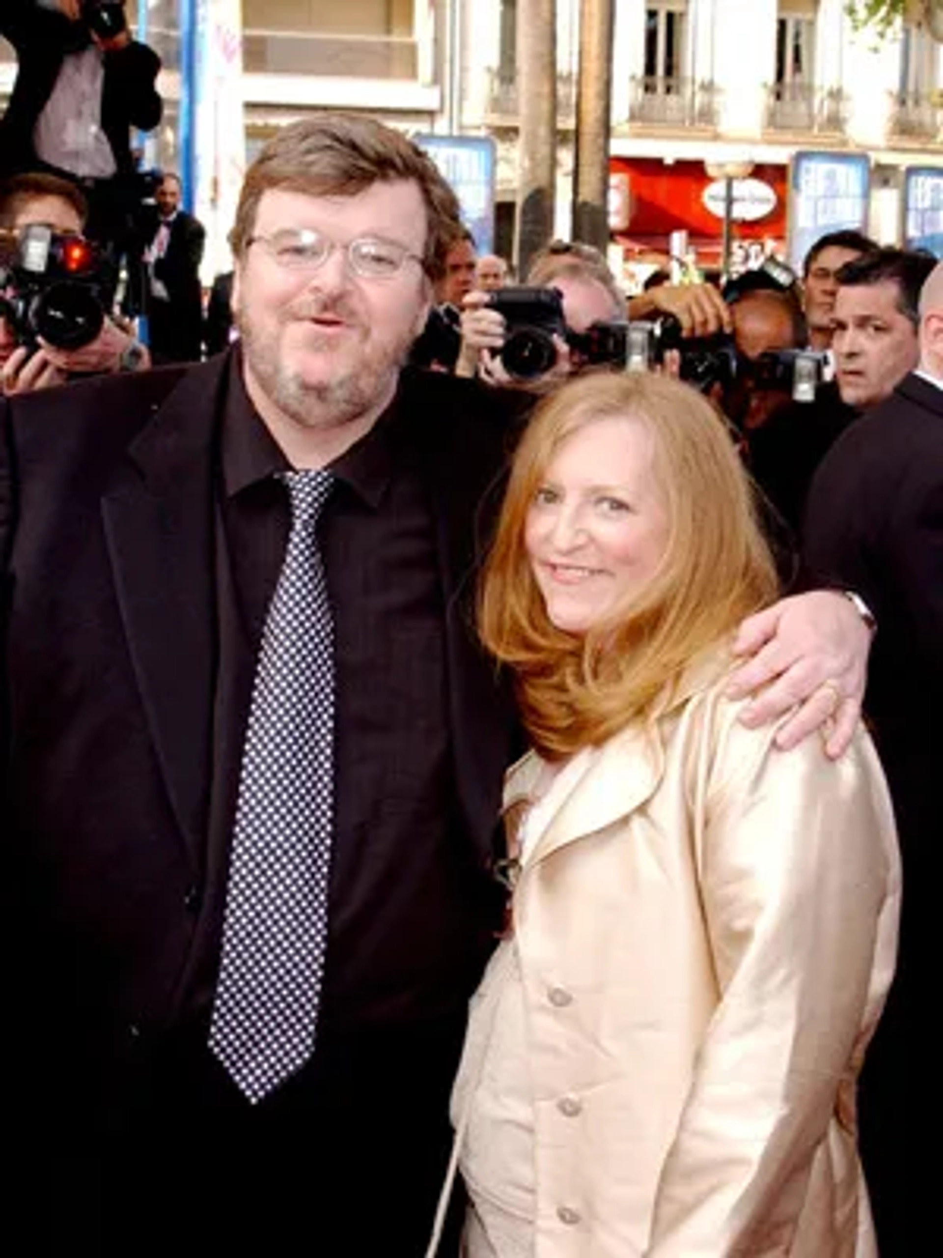 Kathleen Glynn and Michael Moore at an event for Fahrenheit 9/11 (2004)