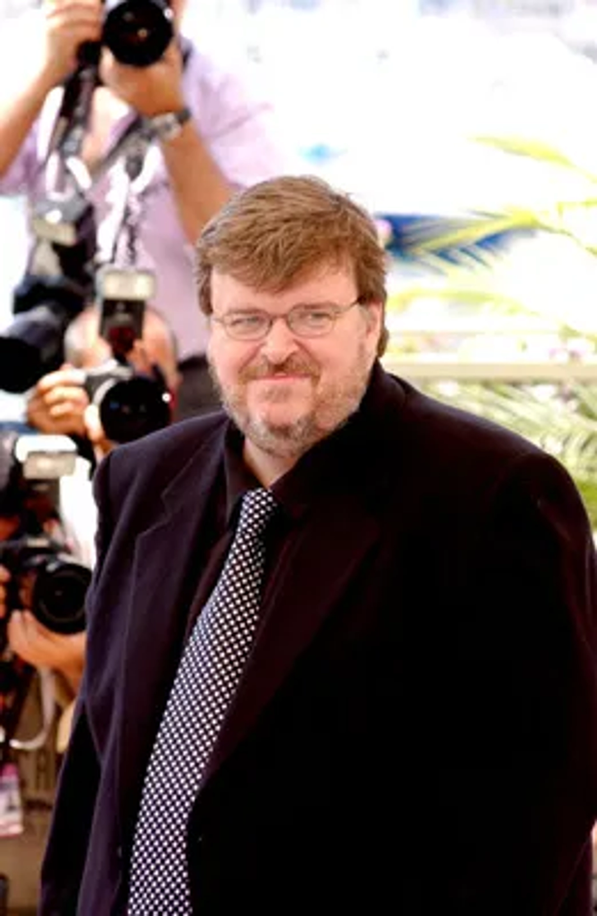 Michael Moore at an event for Fahrenheit 9/11 (2004)