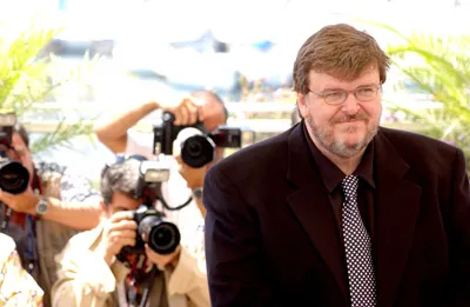 Michael Moore at an event for Fahrenheit 9/11 (2004)