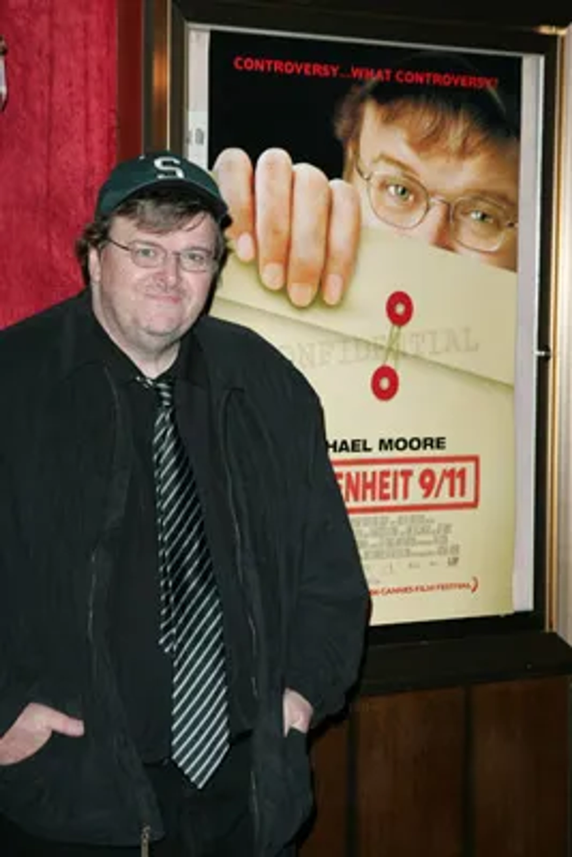 Michael Moore at an event for Fahrenheit 9/11 (2004)