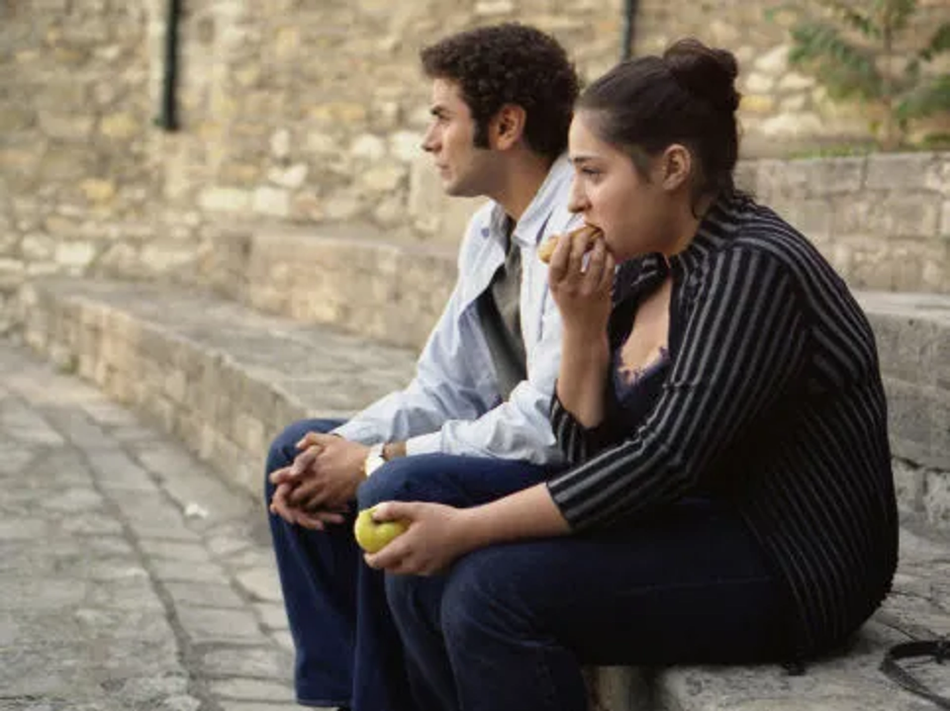 Left: Keine Bouhiza as Sebastien; Right: Marilou Berry as Lolita