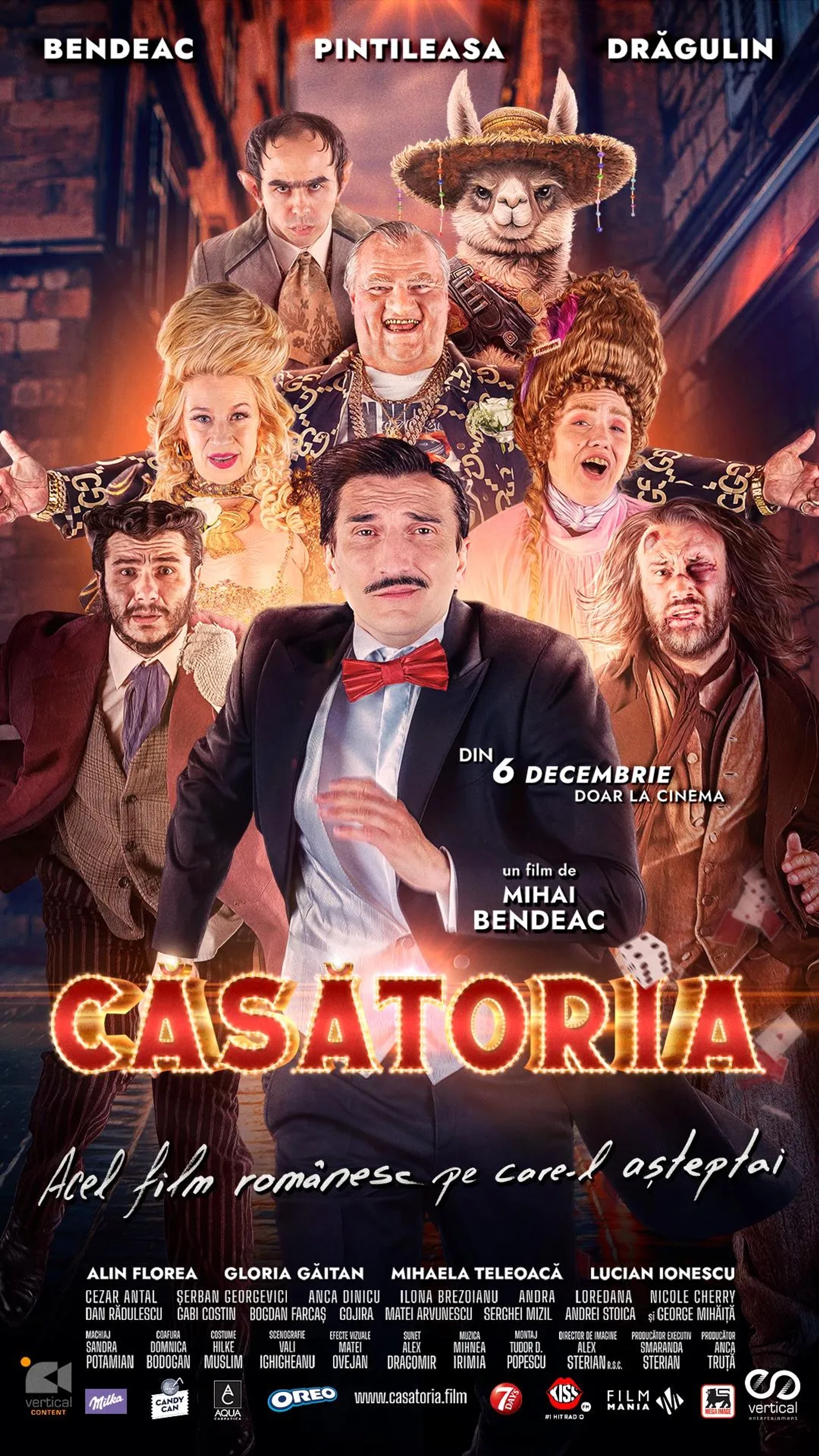 Mihai Bendeac, Mihaela Teleoaca, Gloria Gaitan, Liviu Pintileasa, Alin Florea, Lucian Ionescu, and Vlad Dragulin in Casatoria (2024)