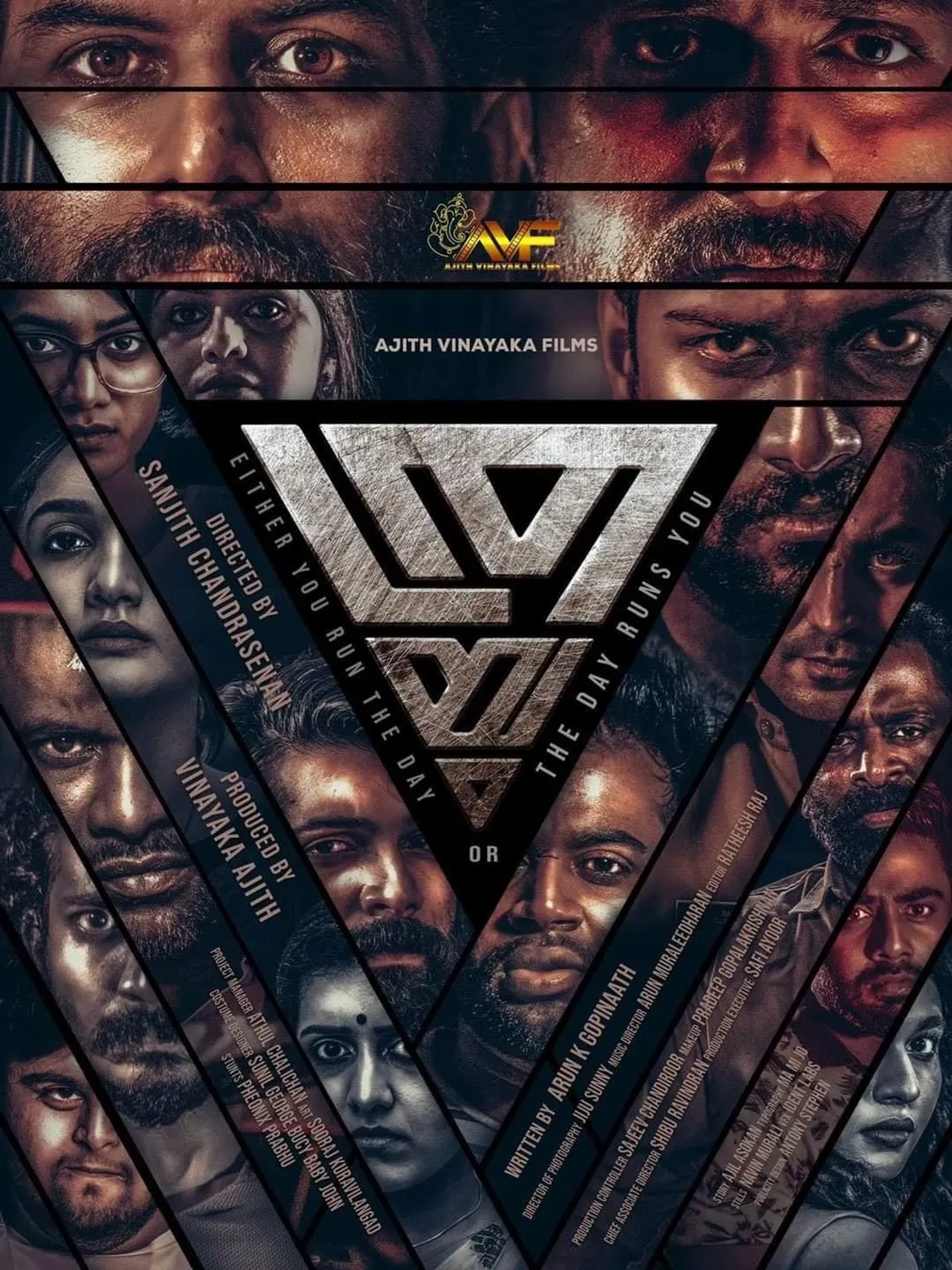 Aju Varghese, Rahul Madhav, Sunny Wayne, Niranjan, Dhyan Sreenivasan, Anu Mohan, and Dain Davis in Thrayam (2024)