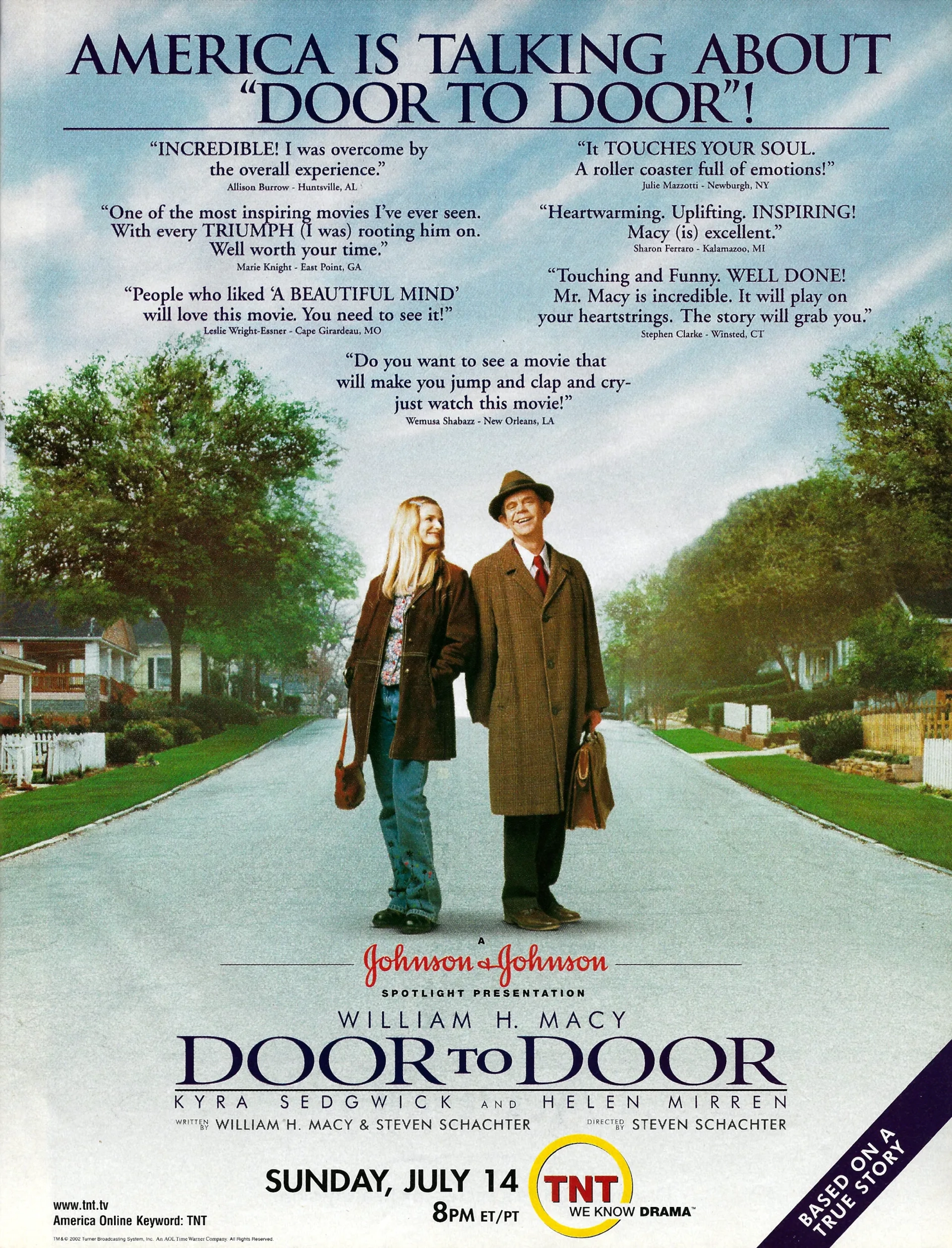 William H. Macy and Kyra Sedgwick in Door to Door (2002)