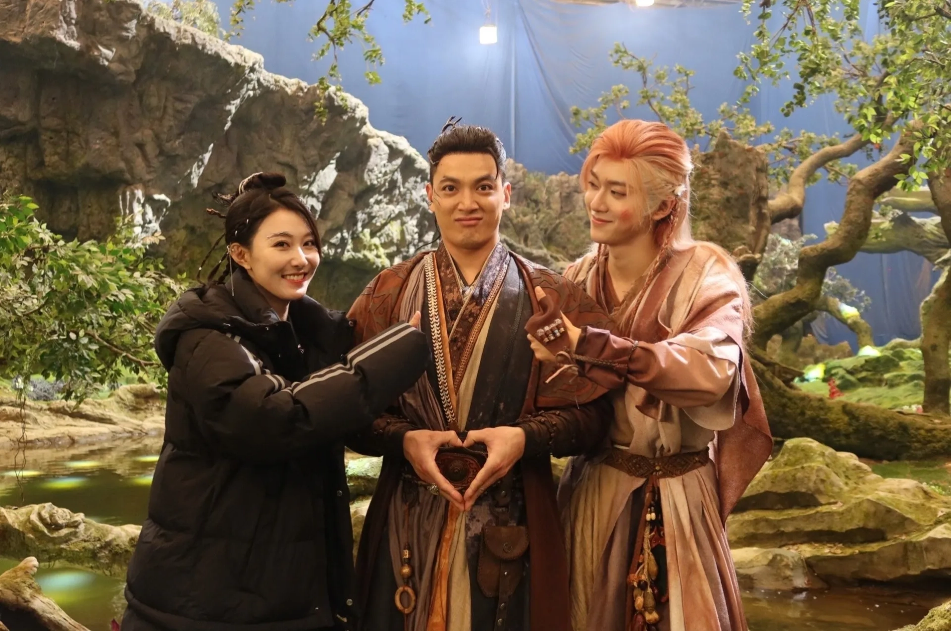 Kim Zhang, Hongxin Cheng, and Tao Cheng in Moonlight Mystique (2025)