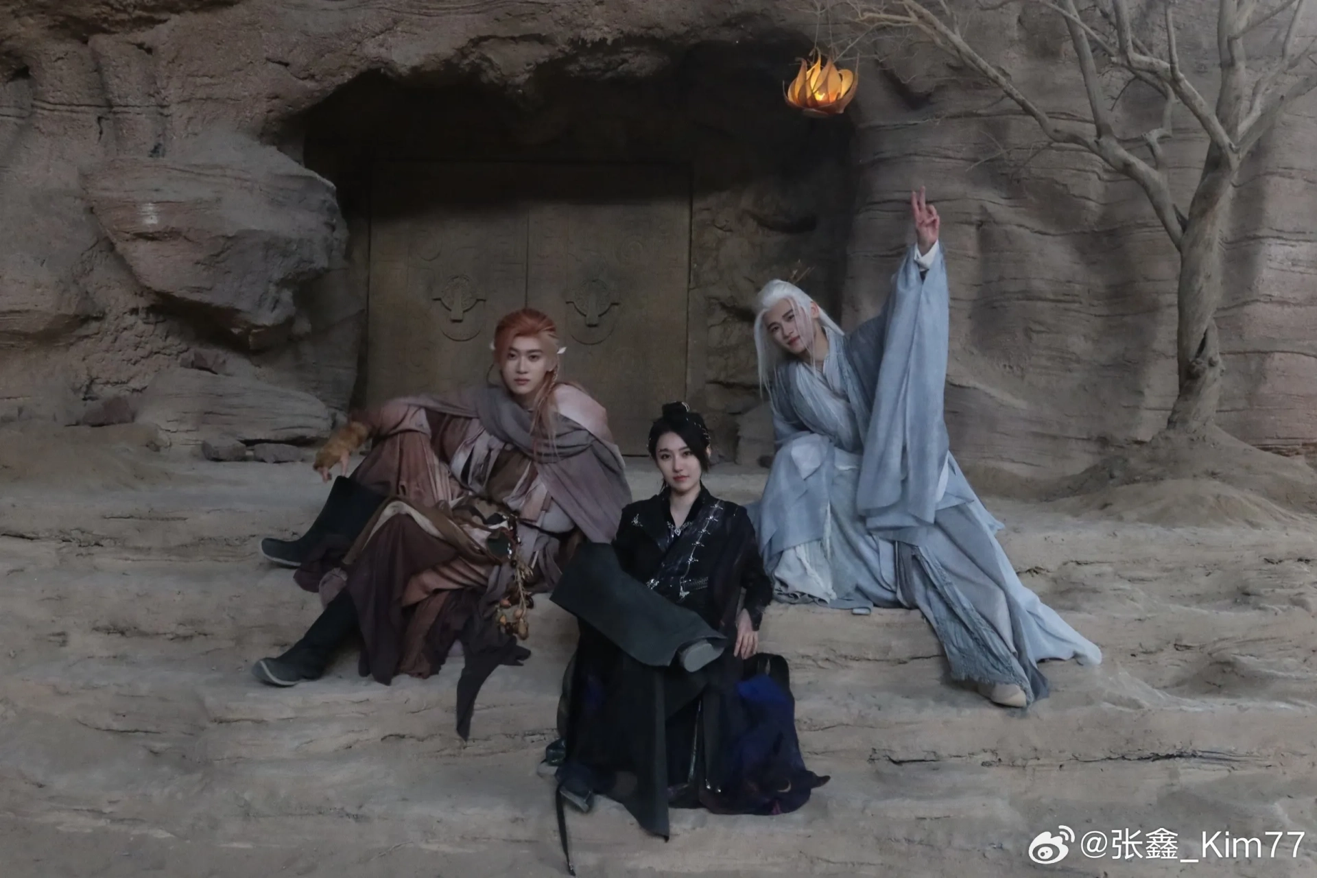 Kim Zhang, Hongxin Cheng, and Yilun Quan in Moonlight Mystique (2025)