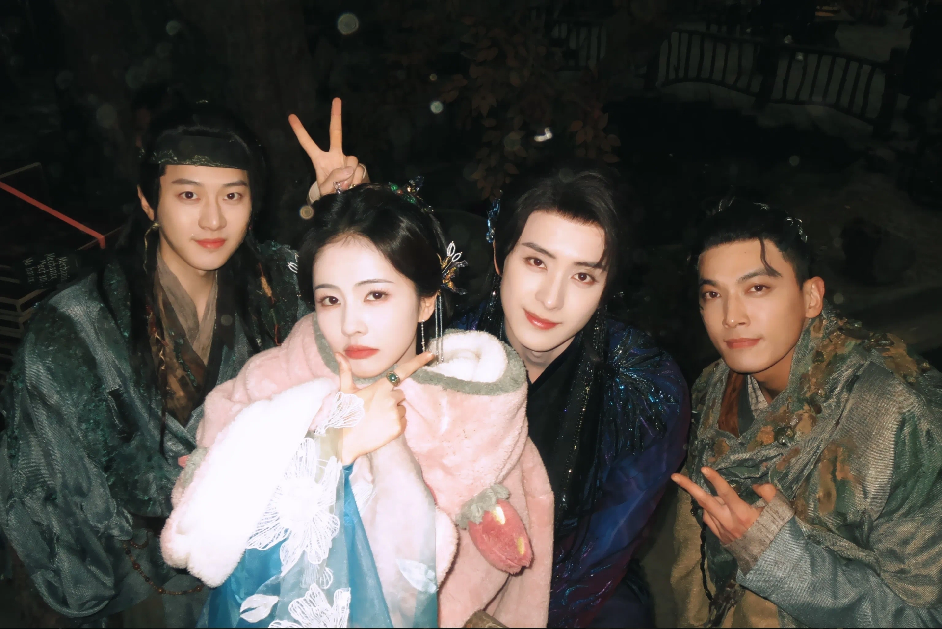 Ruipeng Ao, Tao Cheng, and Lu Bai in Moonlight Mystique (2025)