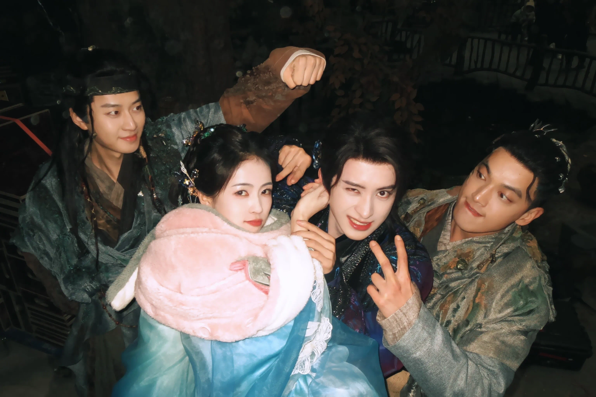 Ruipeng Ao, Tao Cheng, and Lu Bai in Moonlight Mystique (2025)