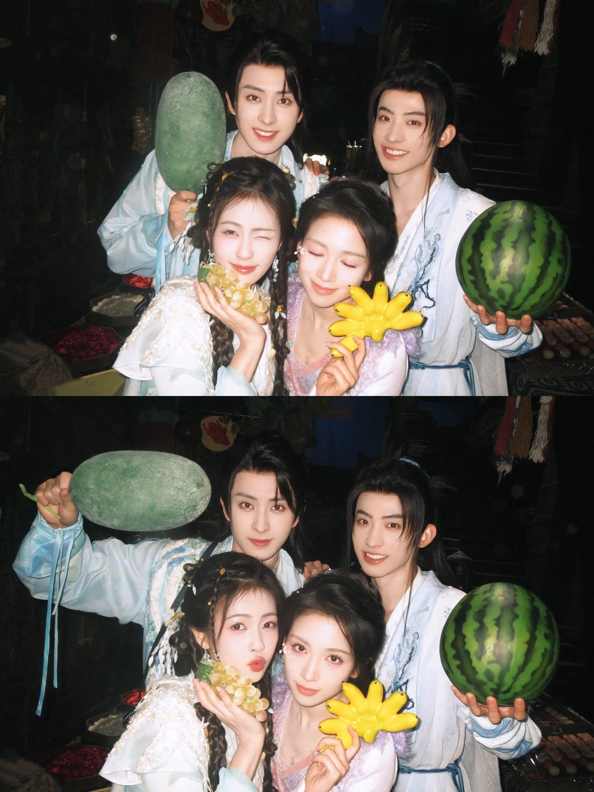 Luwa Dai, Ruipeng Ao, Huasen Chang, and Lu Bai in Moonlight Mystique (2025)