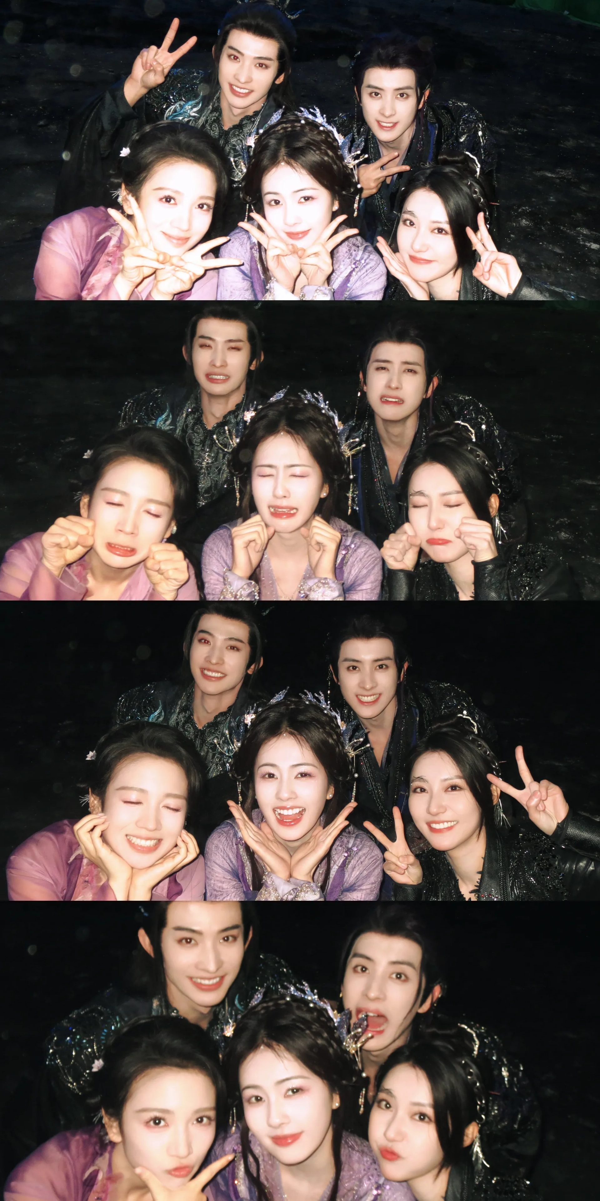 Luwa Dai, Ruipeng Ao, Huasen Chang, Kim Zhang, and Lu Bai in Moonlight Mystique (2025)