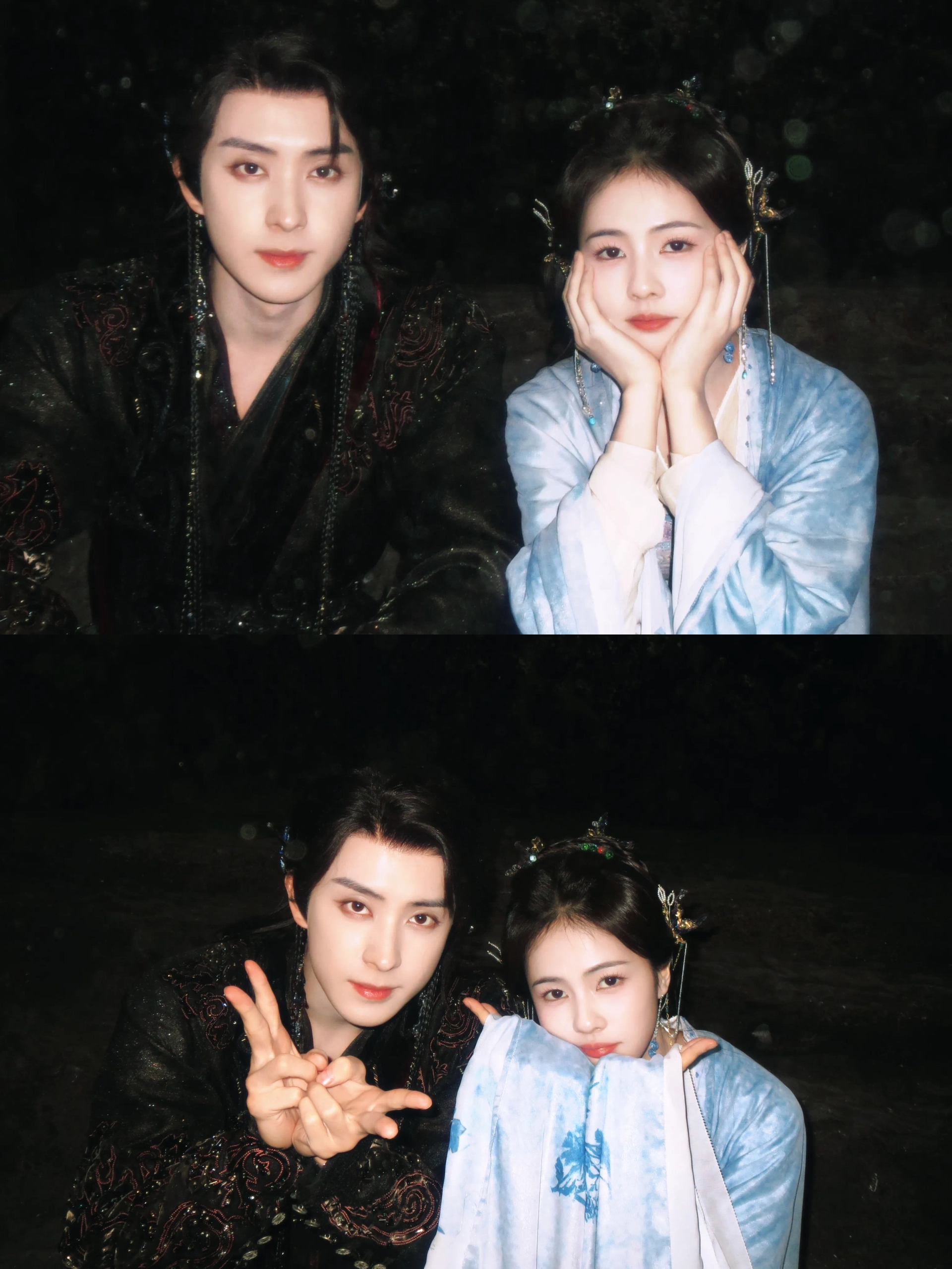 Ruipeng Ao and Lu Bai in Moonlight Mystique (2025)