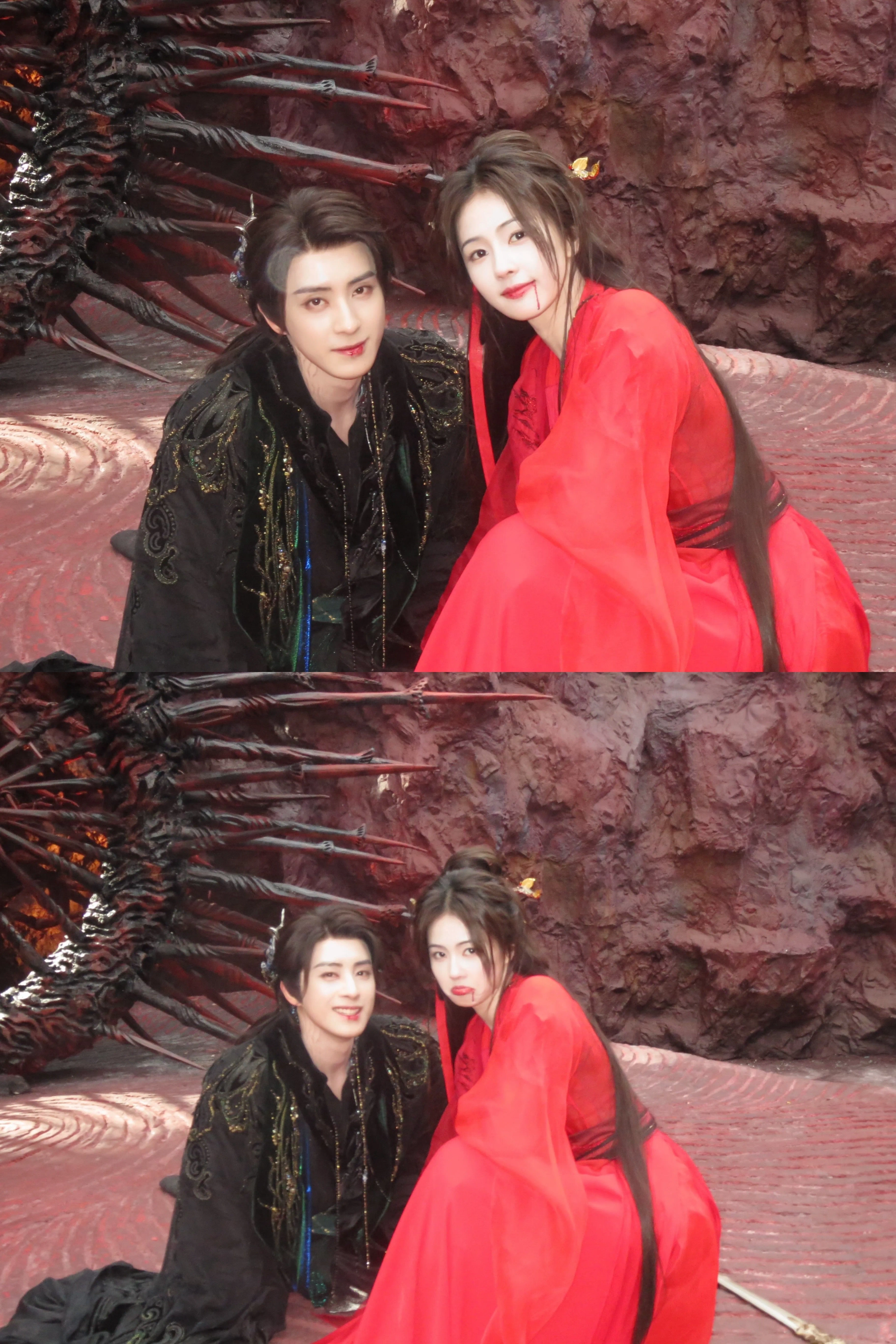 Ruipeng Ao and Lu Bai in Moonlight Mystique (2025)