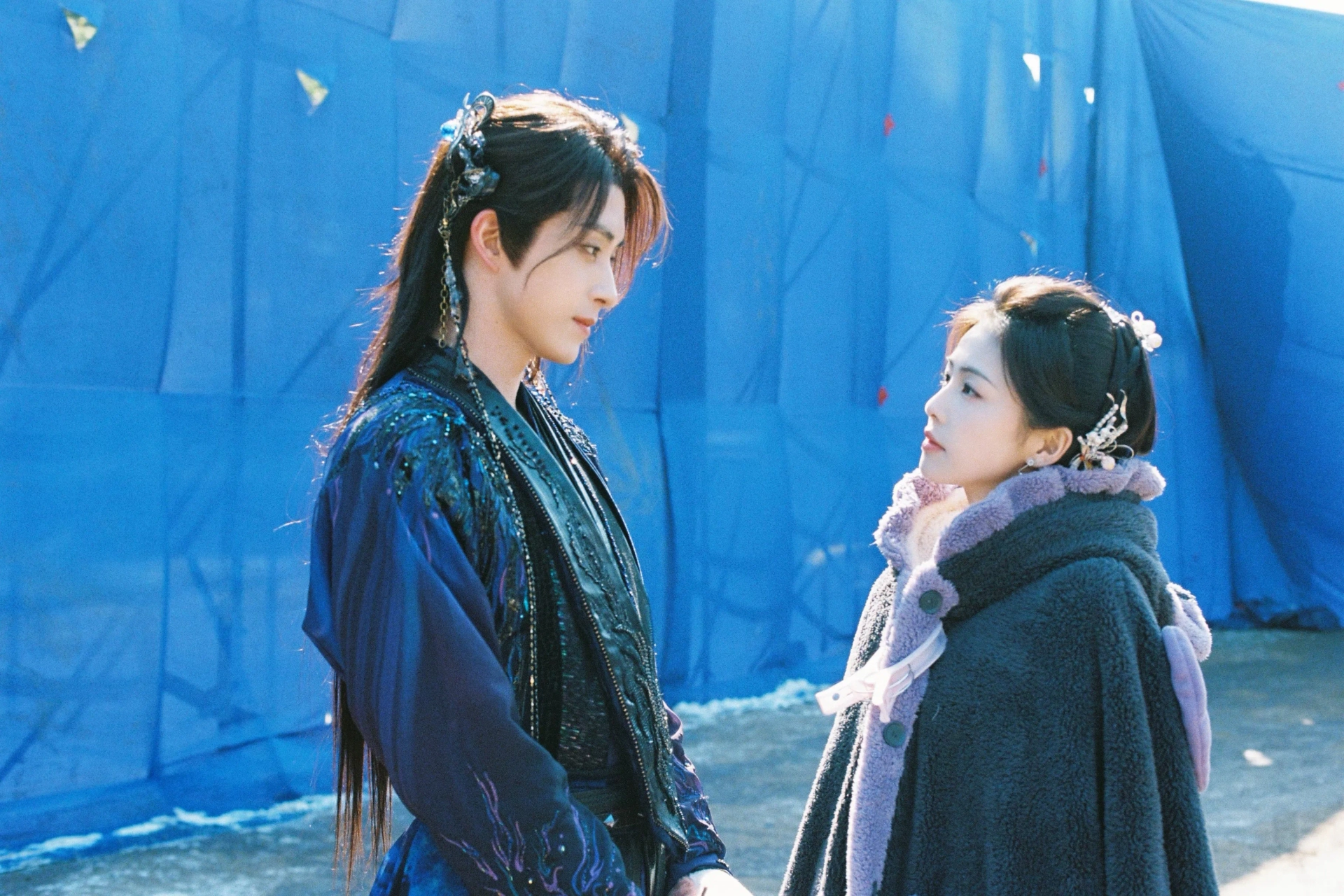 Ruipeng Ao and Lu Bai in Moonlight Mystique (2025)
